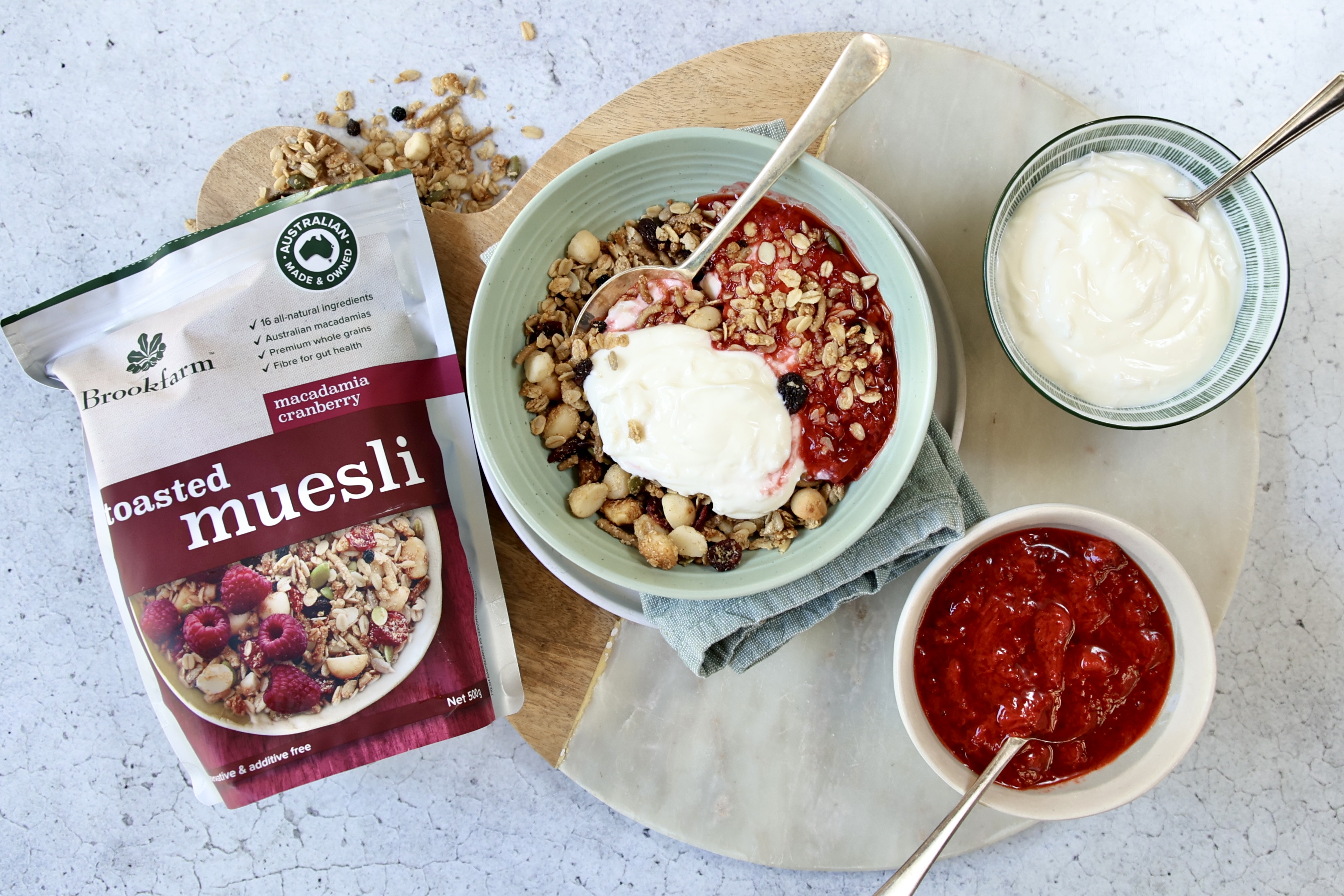 Brookfarm Strawberry Compote & Coconut Yoghurt Breakfast Bowl