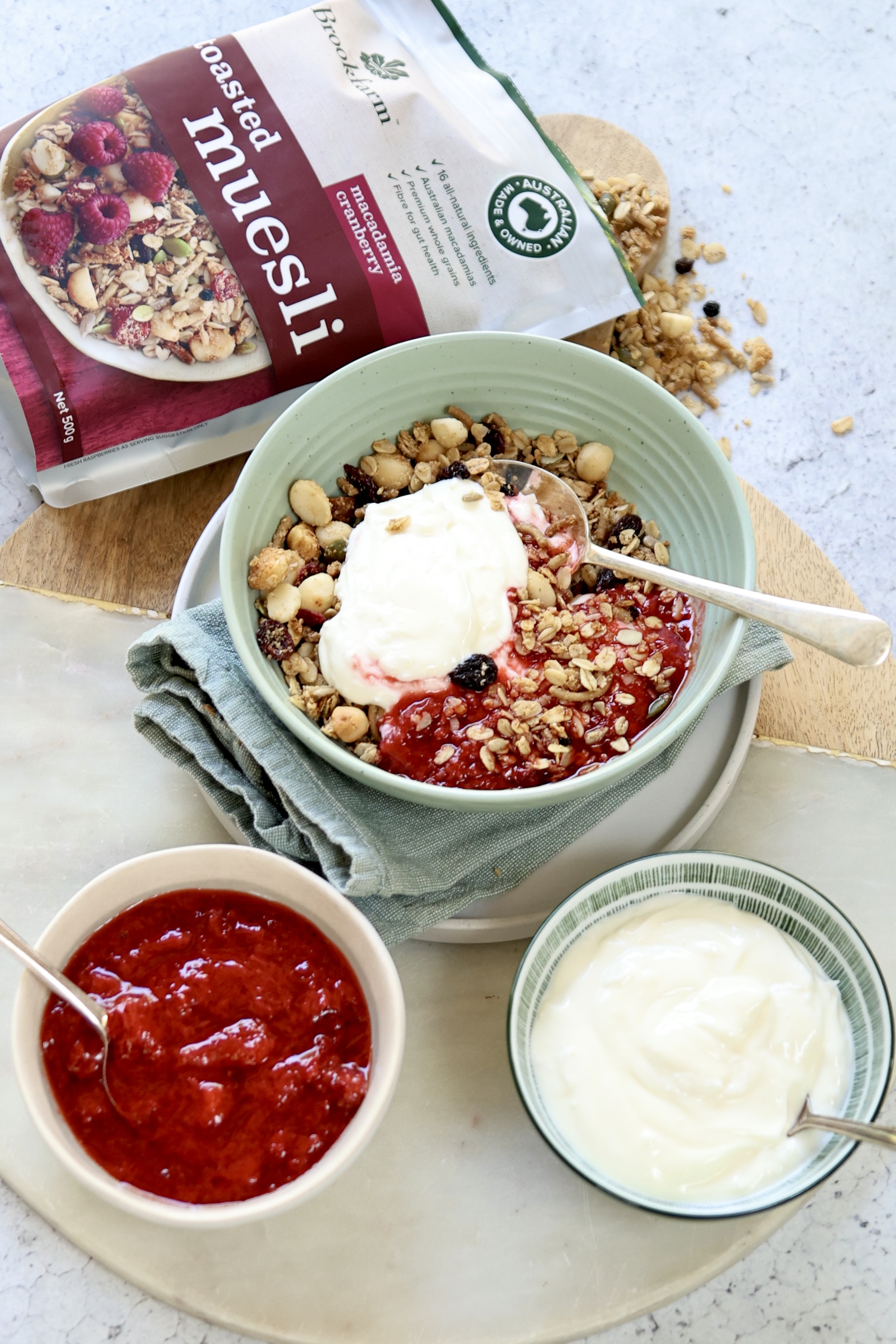 Brookfarm Strawberry Compote & Coconut Yoghurt Breakfast Bowl