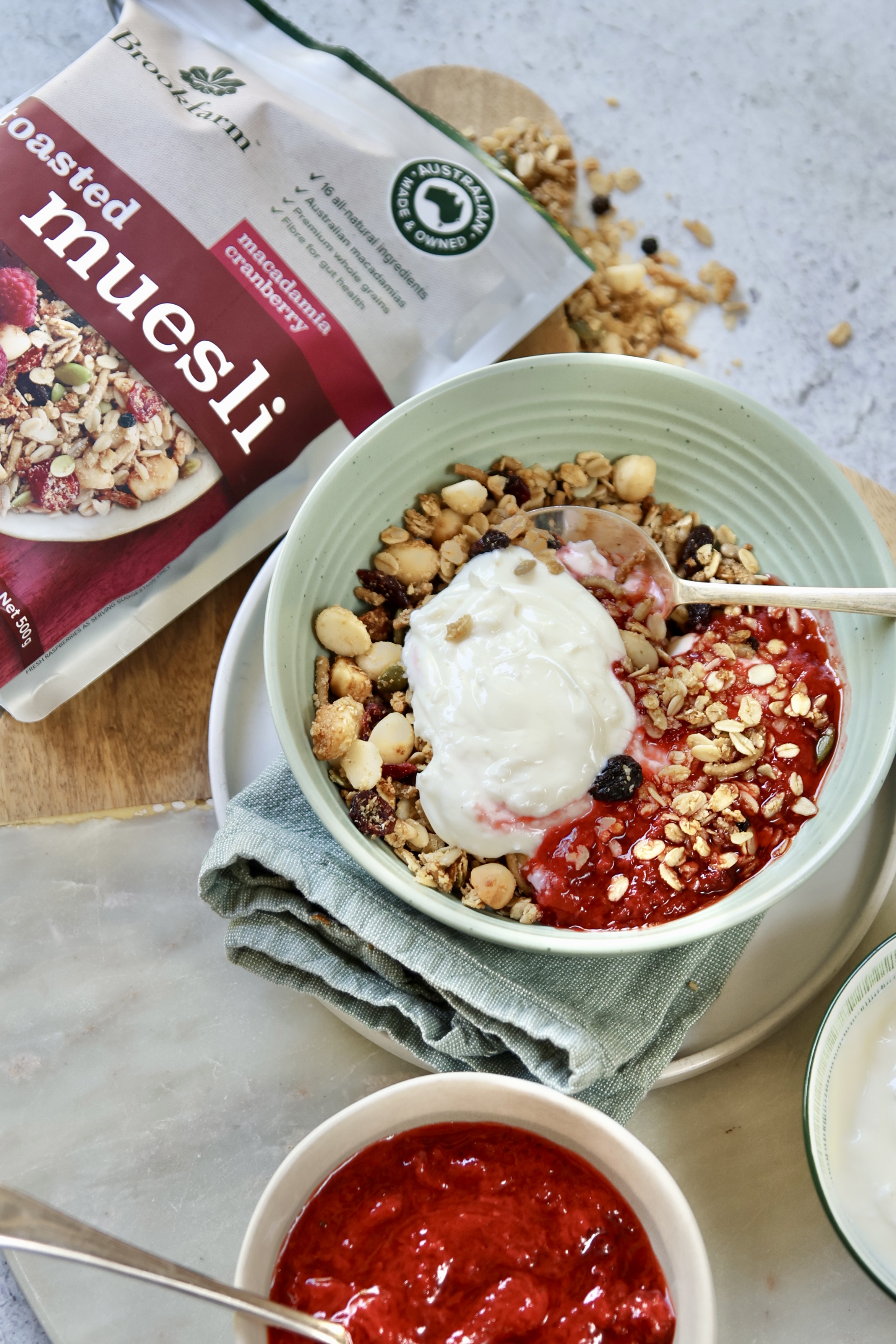 Brookfarm Strawberry Compote & Coconut Yoghurt Breakfast Bowl