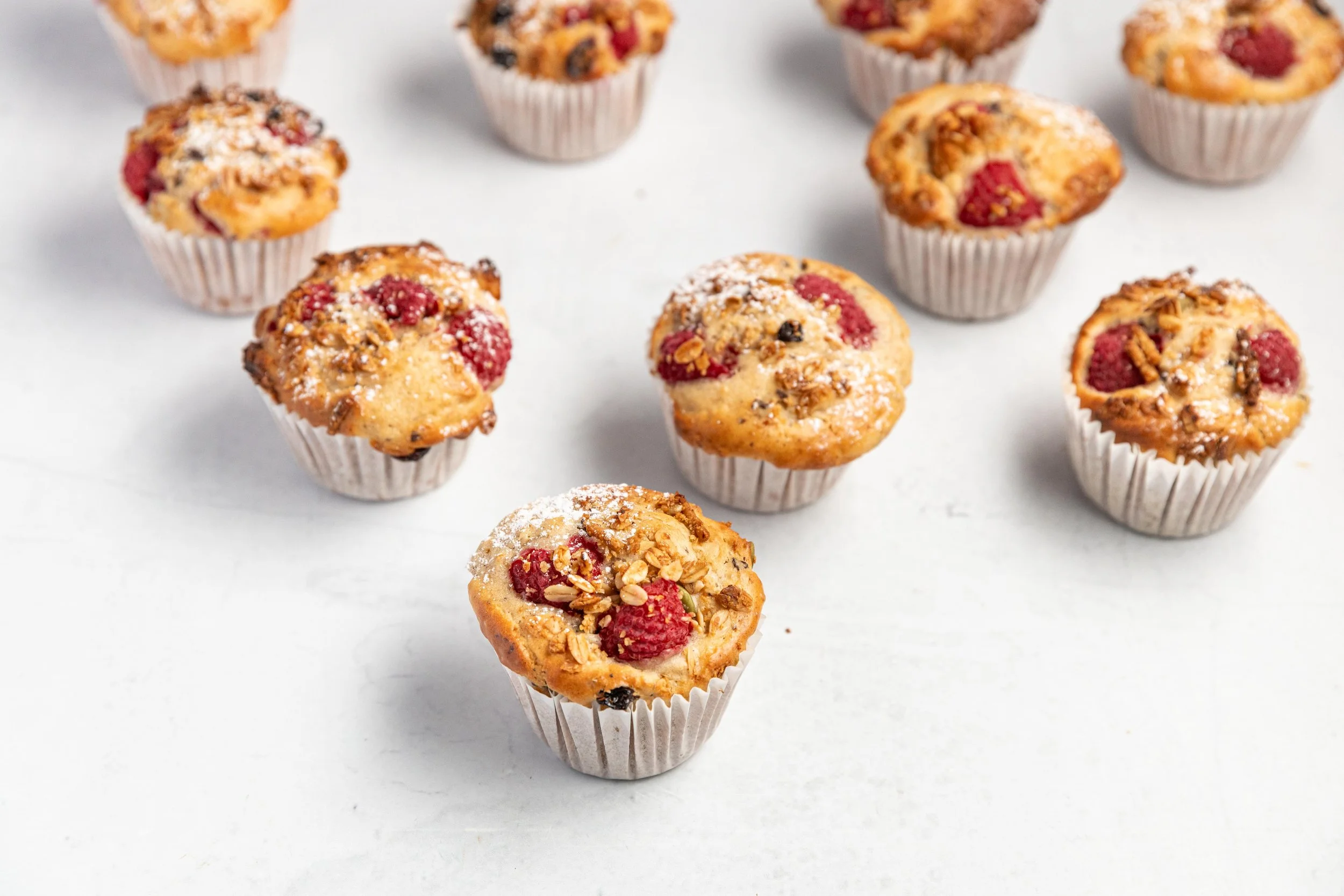 Muesli & Raspberry Muffins
