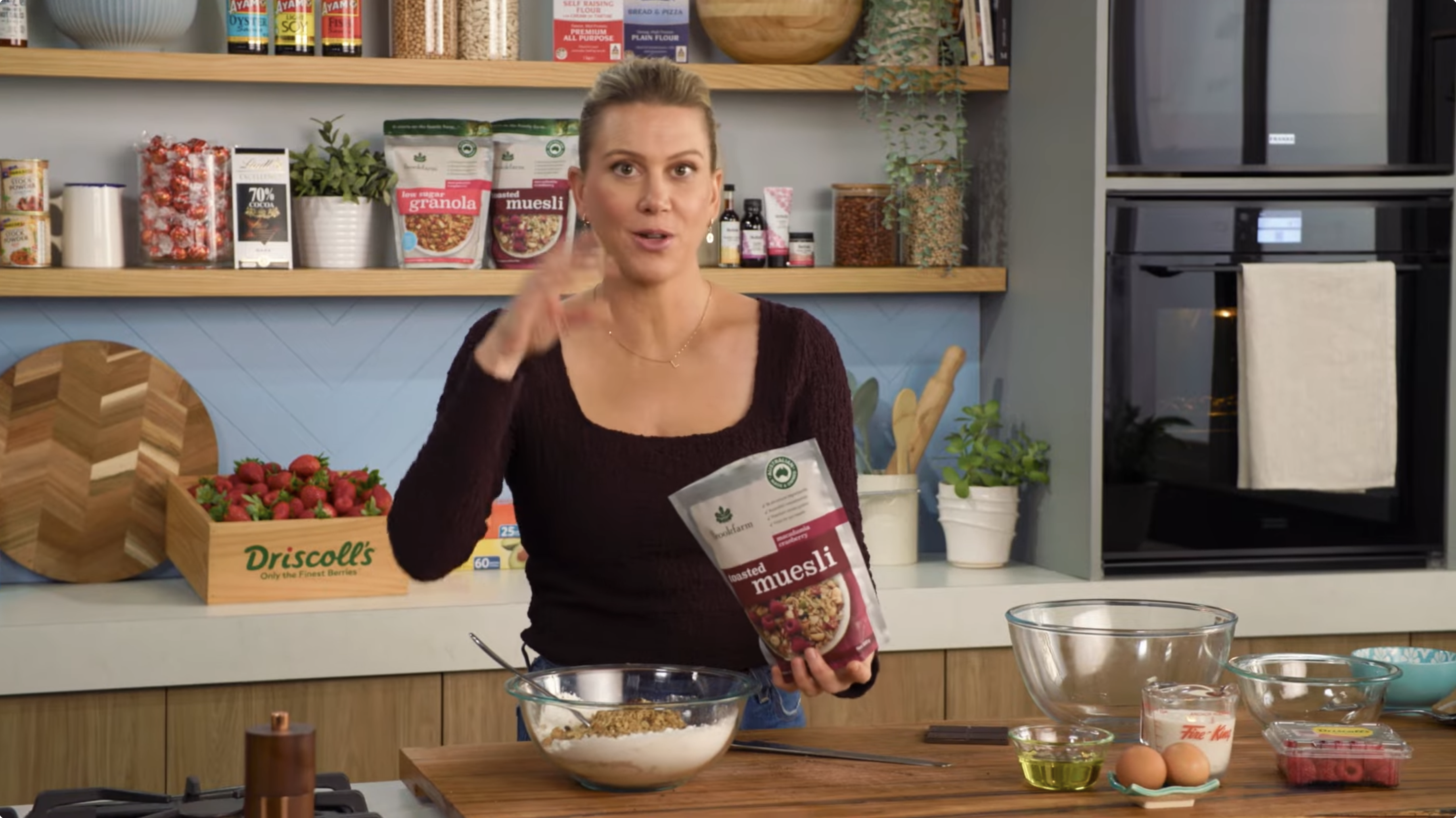 Brookfarm Muesli & Raspberry Muffins