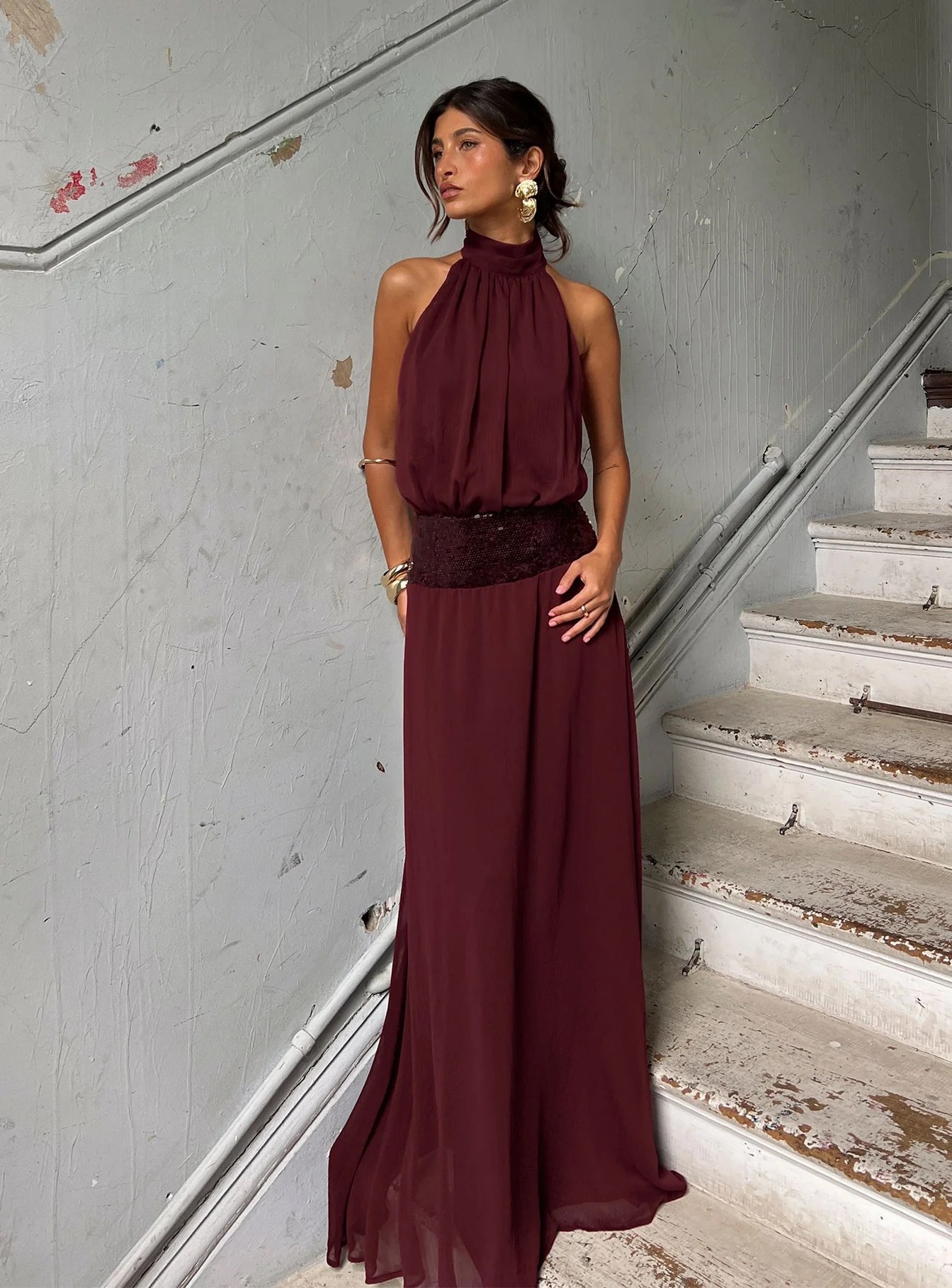 Black-Tie & Formal Fall Wedding Guest Dresses - Princess Polly Burgundy Maxi Dress