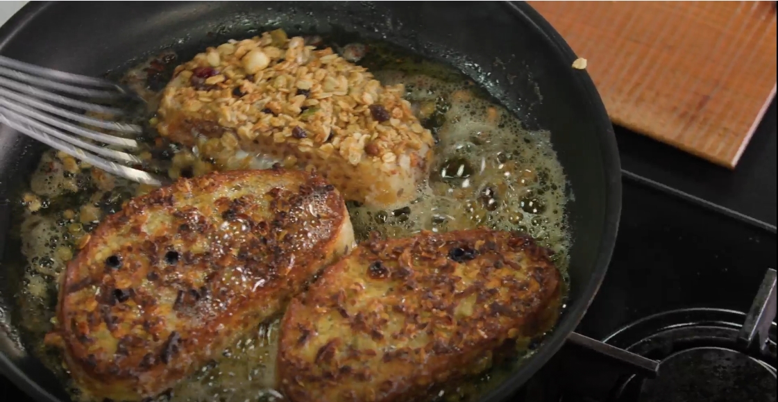 Brookfarm Muesli-Crusted French Toast with Yoghurt