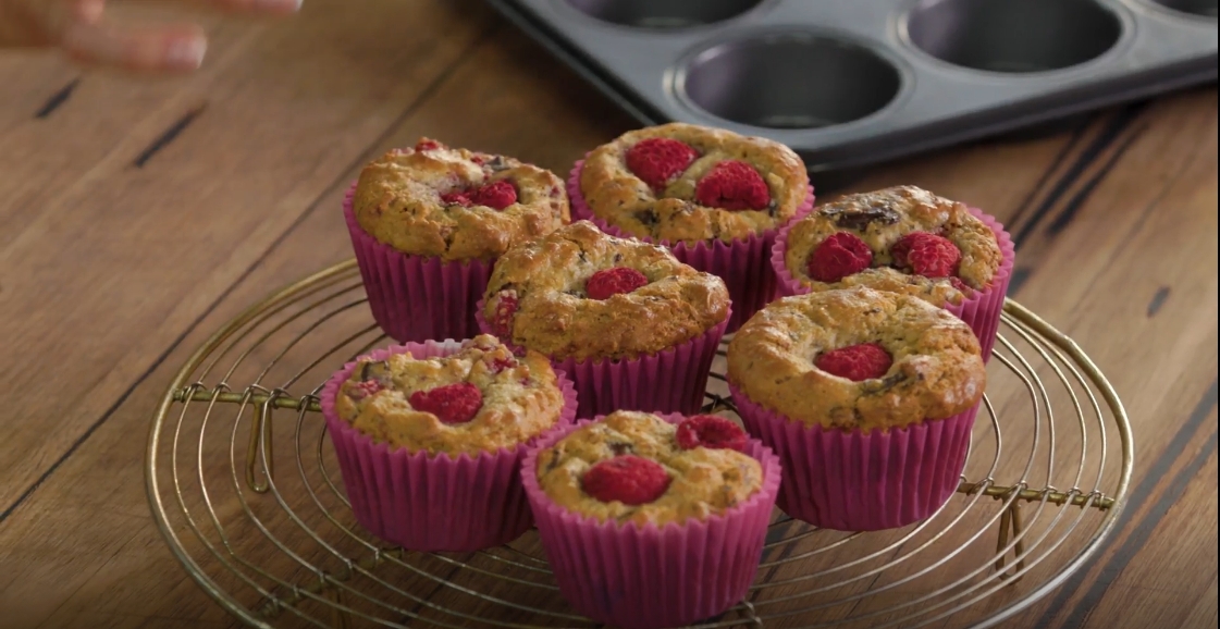 Brookfarm Raspberry Choc Chunk Muesli Muffins