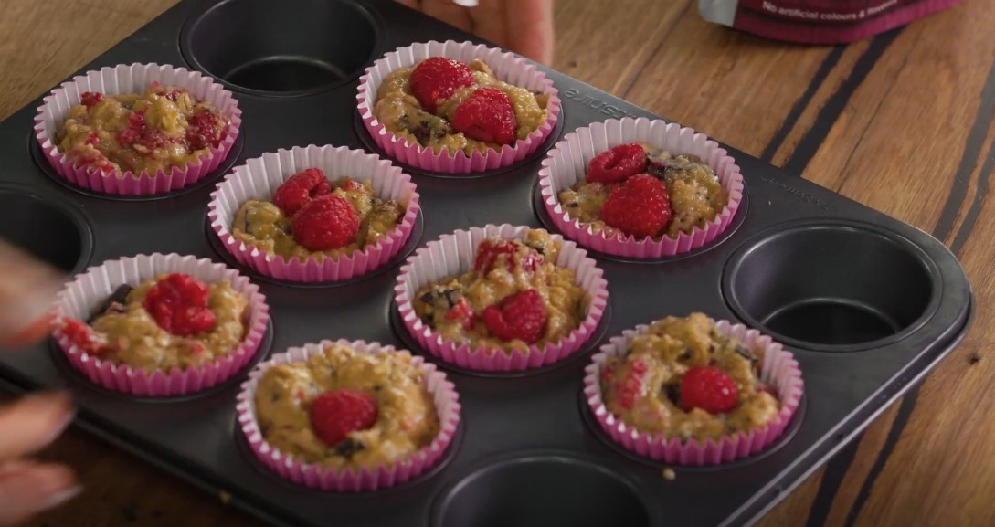Brookfarm Raspberry Choc Chunk Muesli Muffins