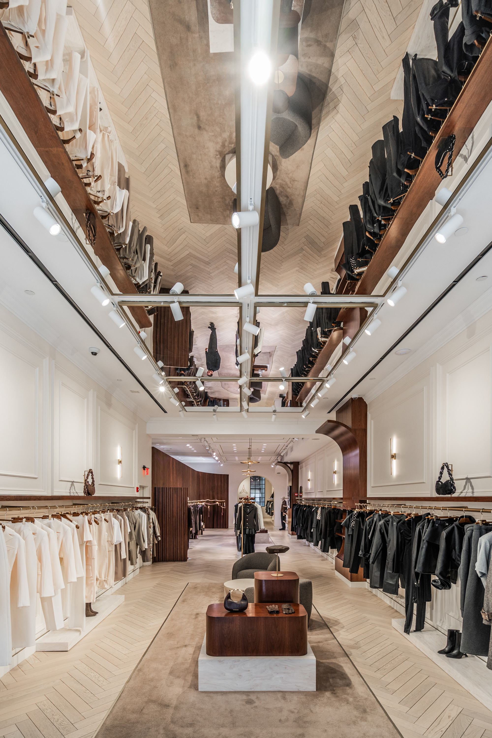PID Floors hardwood flooring creating sophisticated atmosphere at Maniere de Voir retail location
