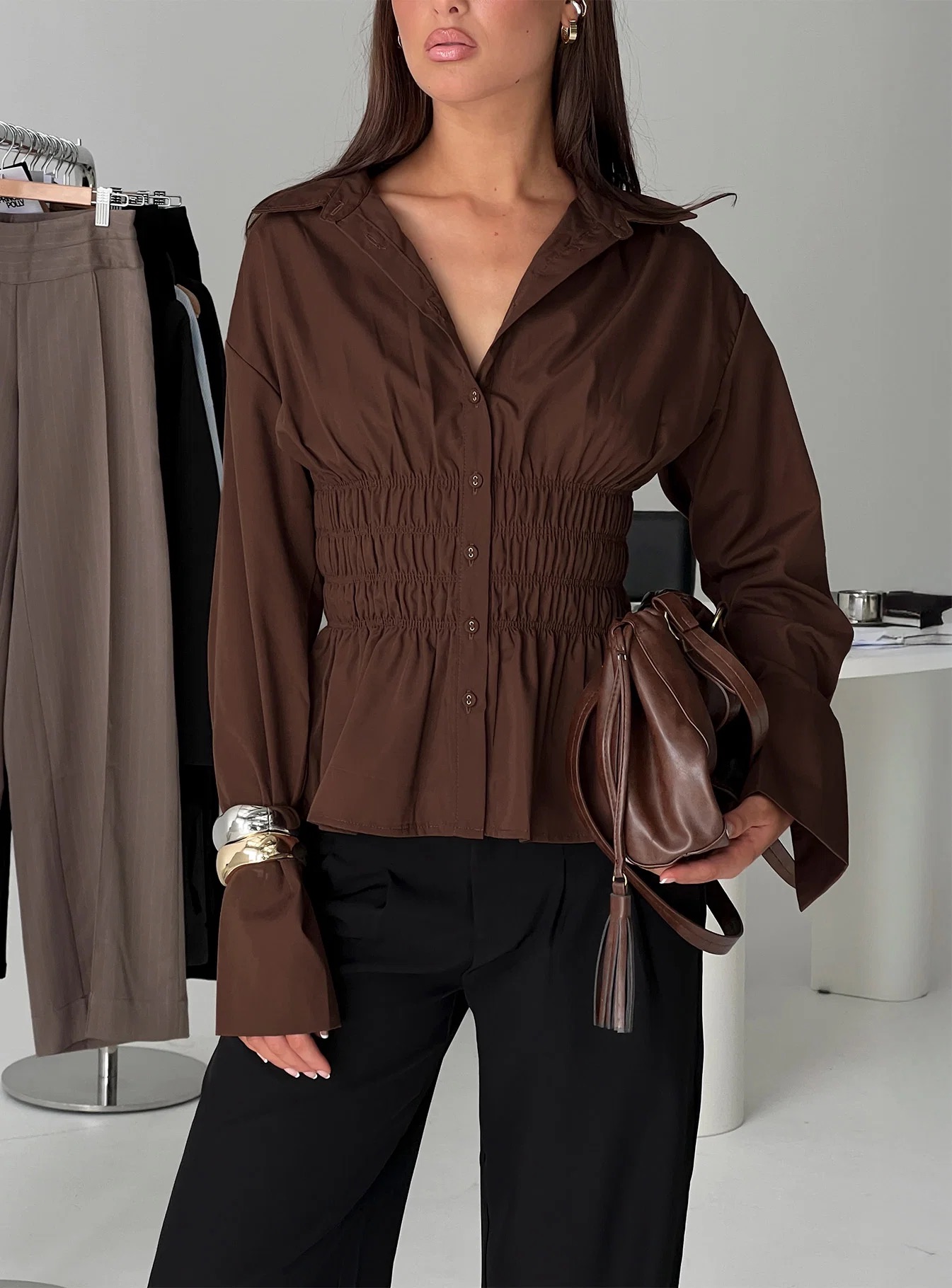 Business Casual Interview Outfits - Princess Polly Button Up Top
