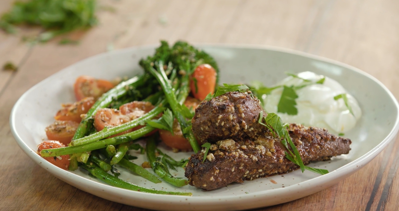 Brookfarm Kangaroo Loin with Saltbush Macadamia Dukkah