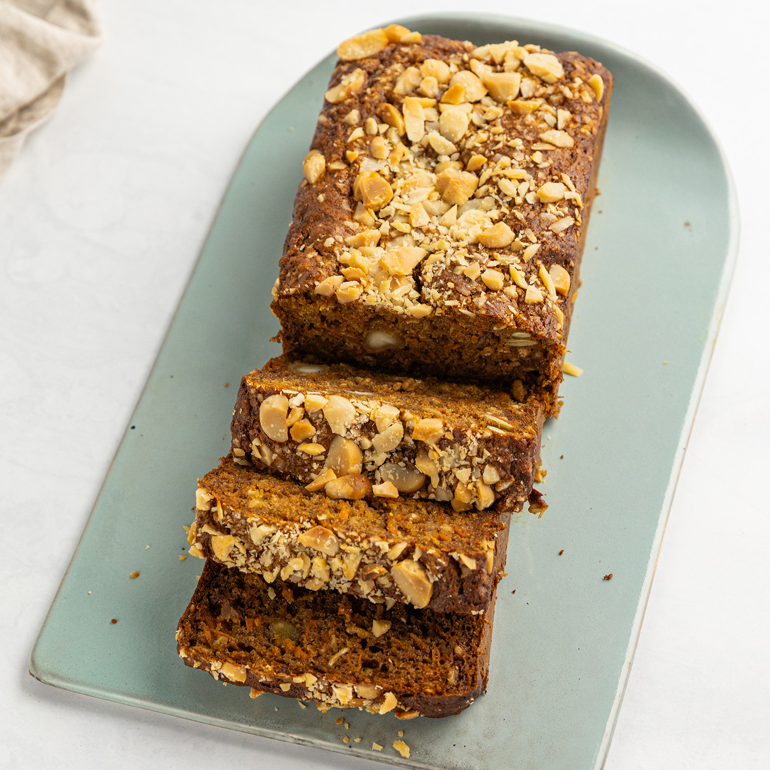 Macadamia Muesli Carrot Loaf