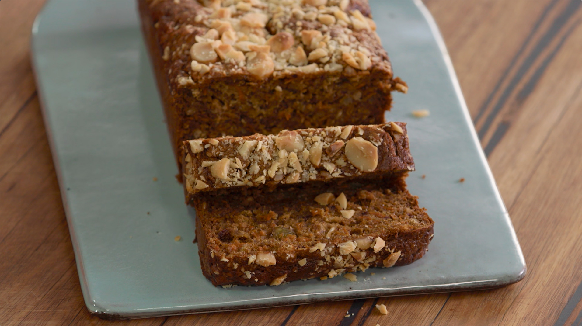 Macadamia Muesli Carrot Loaf