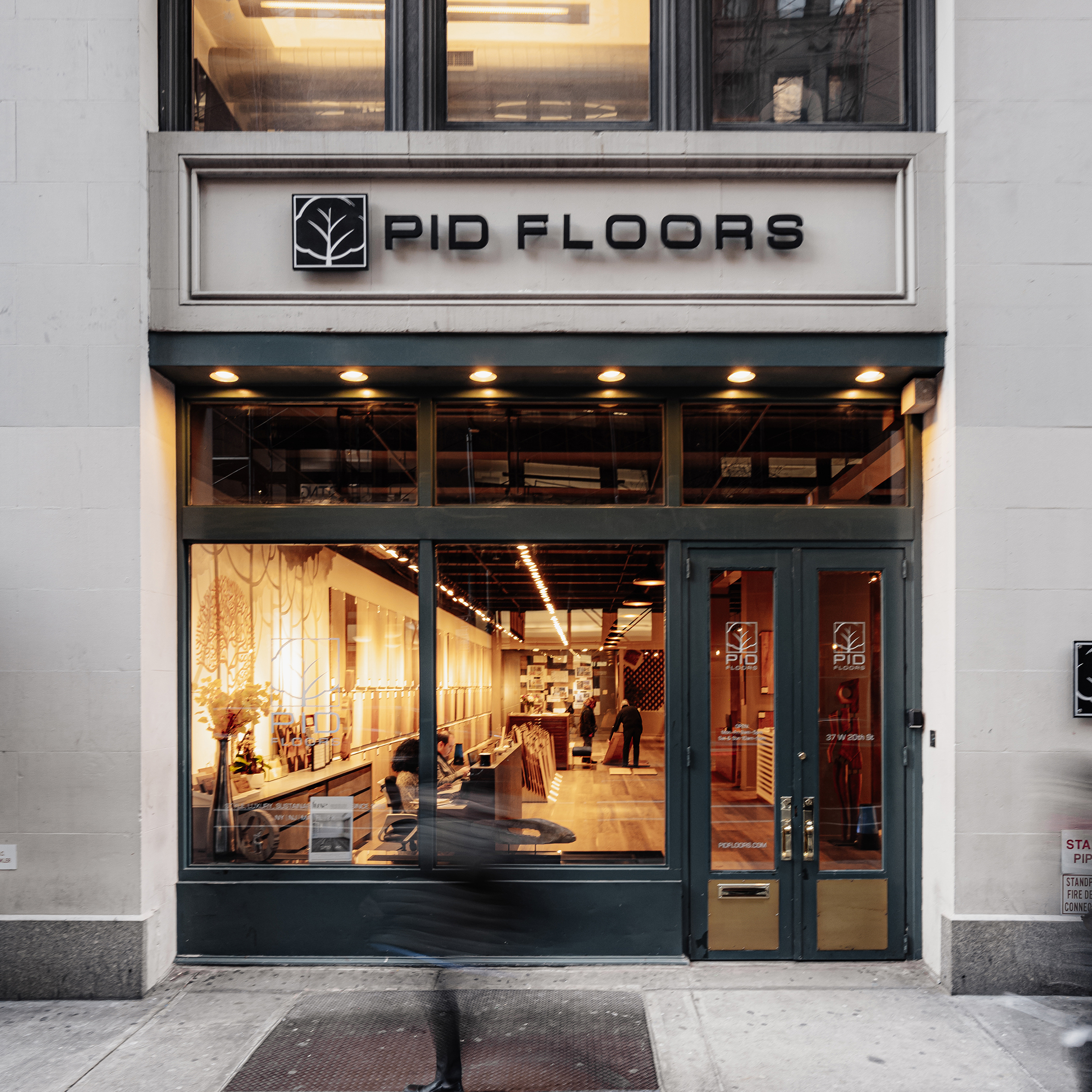 Fashion Institute of Technology students attending educational lunch, learn, and tour