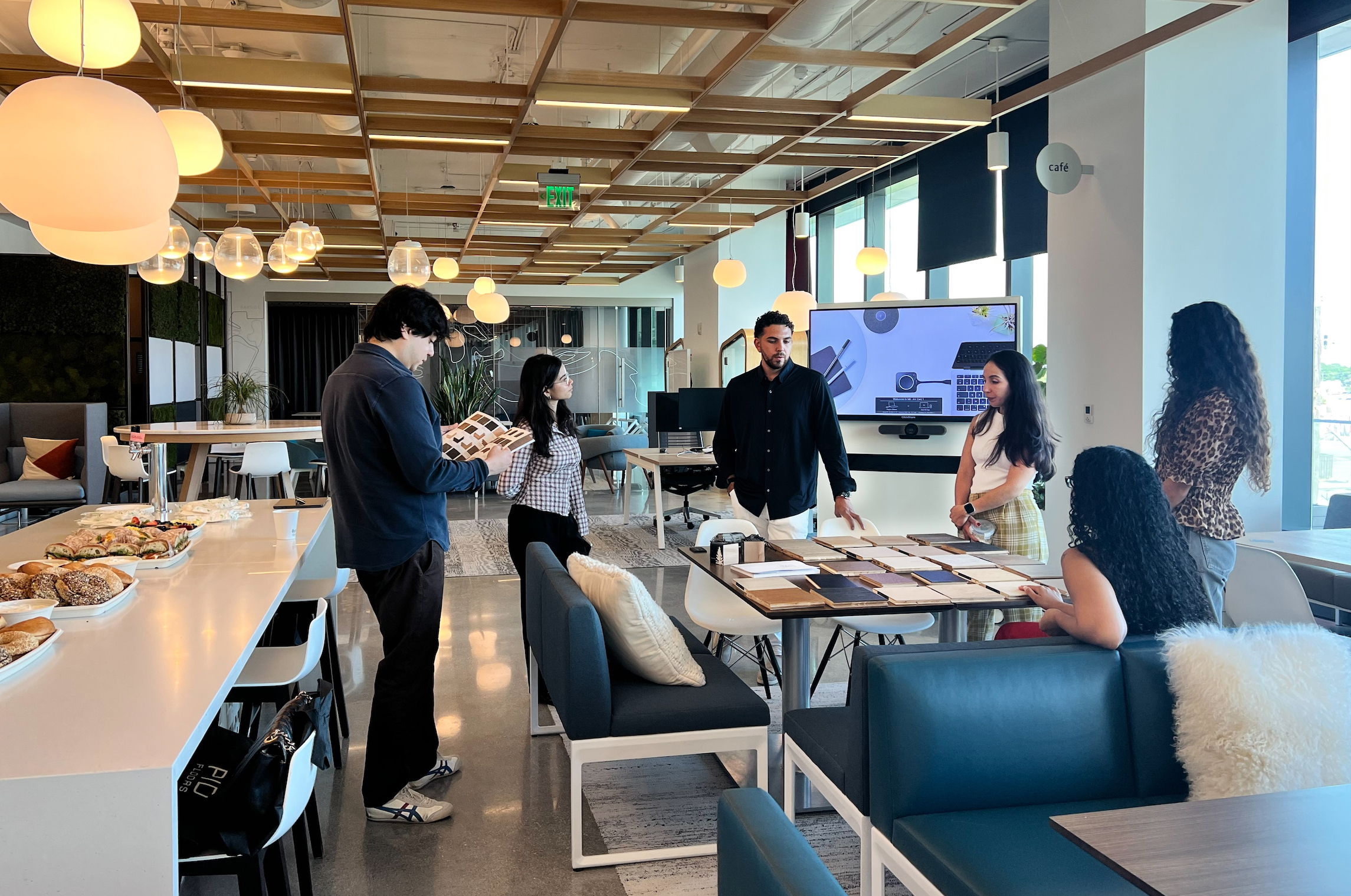 Gensler Miami architects attending welcome breakfast with PID Floors