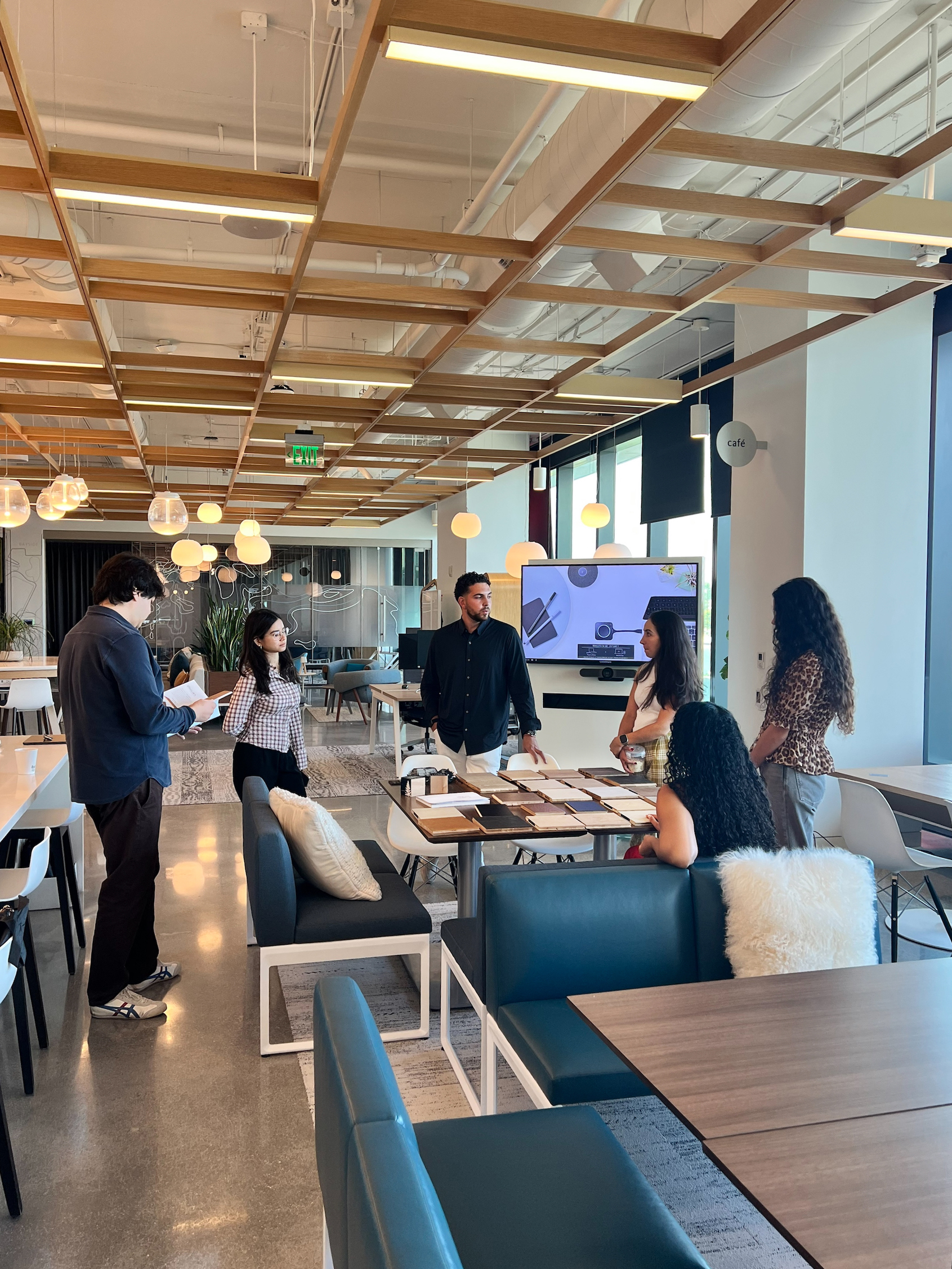 Gensler Miami welcome breakfast showcasing PID Floors partnership
