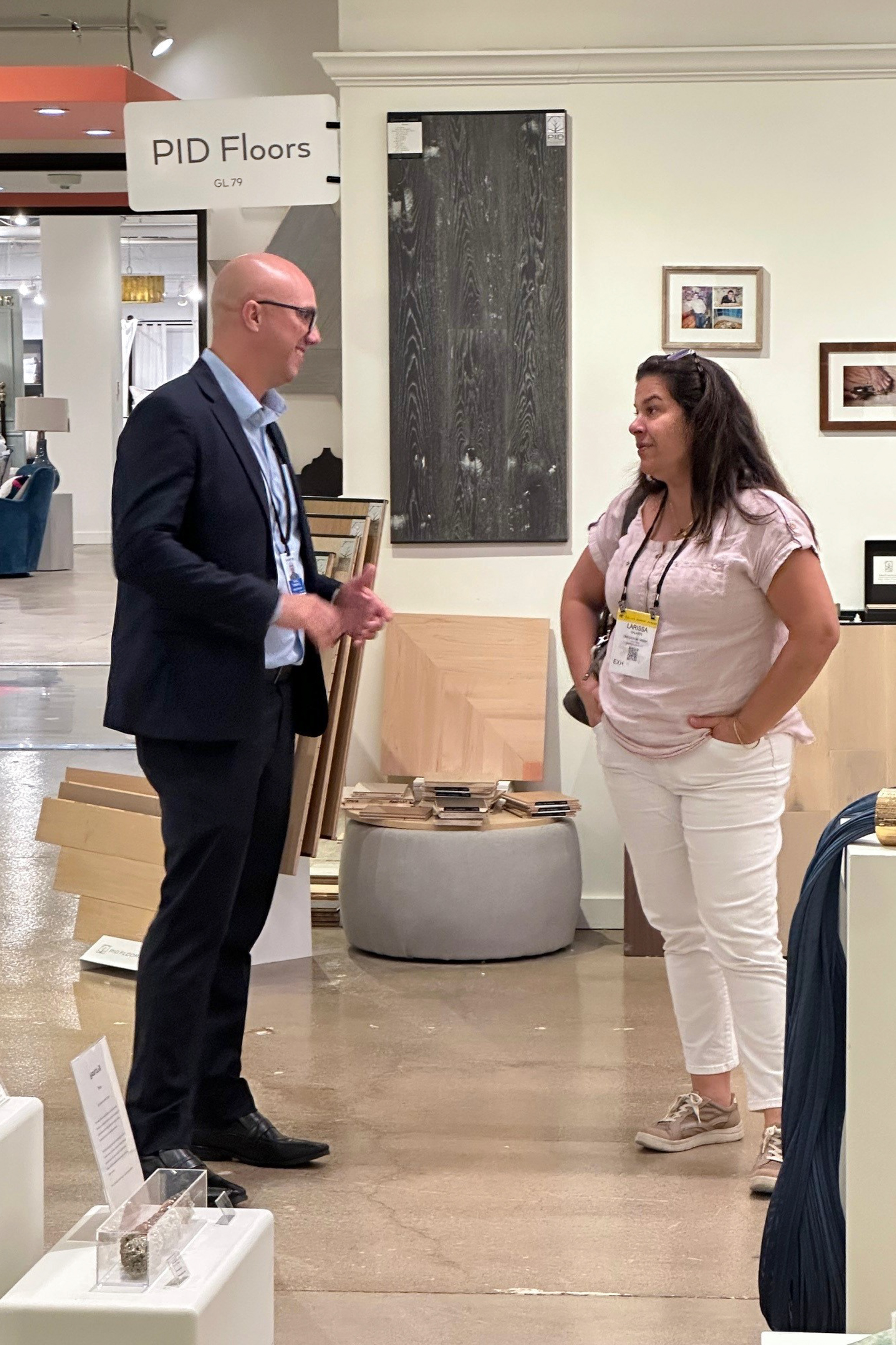 PID Floors showcasing products at Dallas Design Week industry gathering