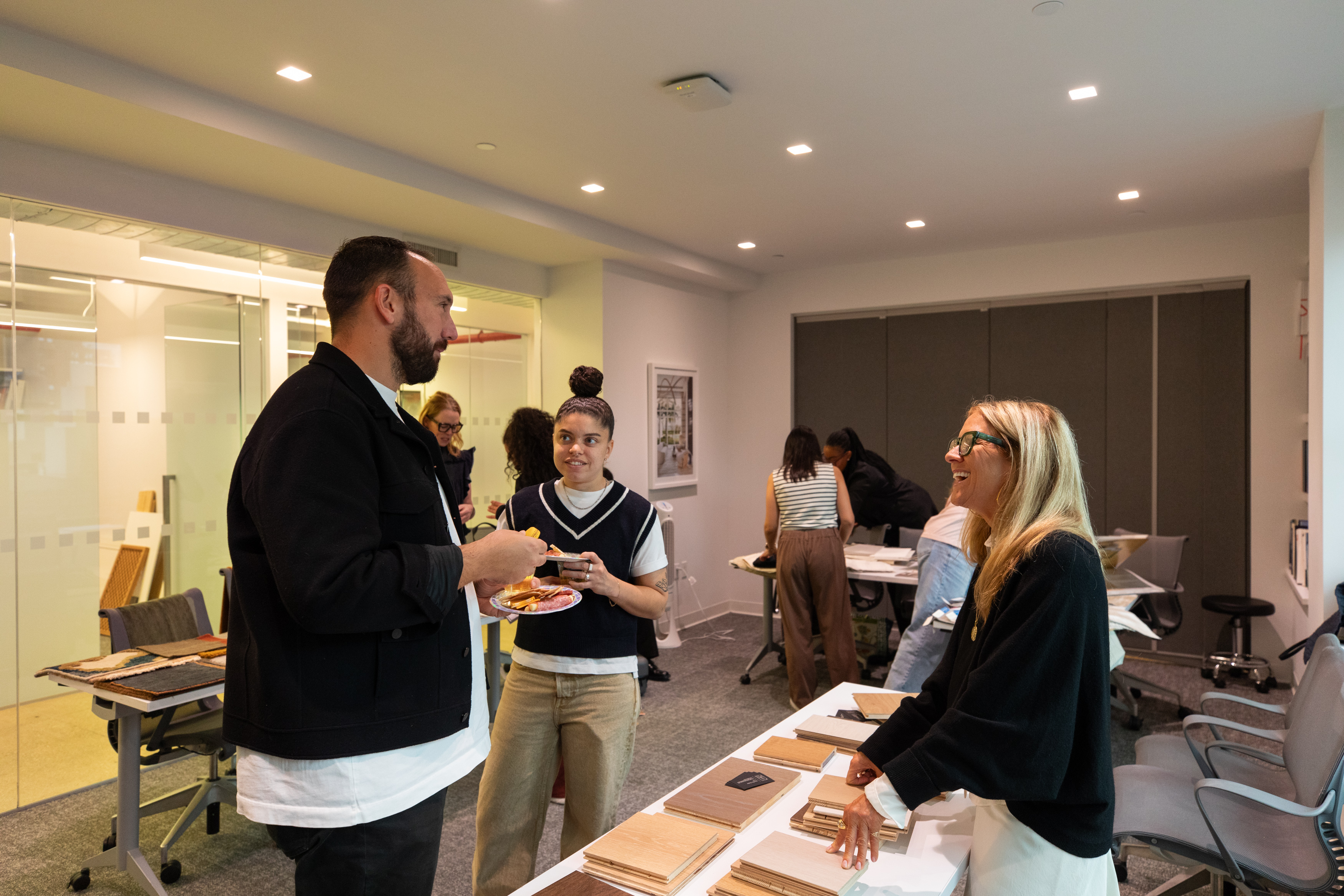 Attendees networking after PID Floors vendor presentation