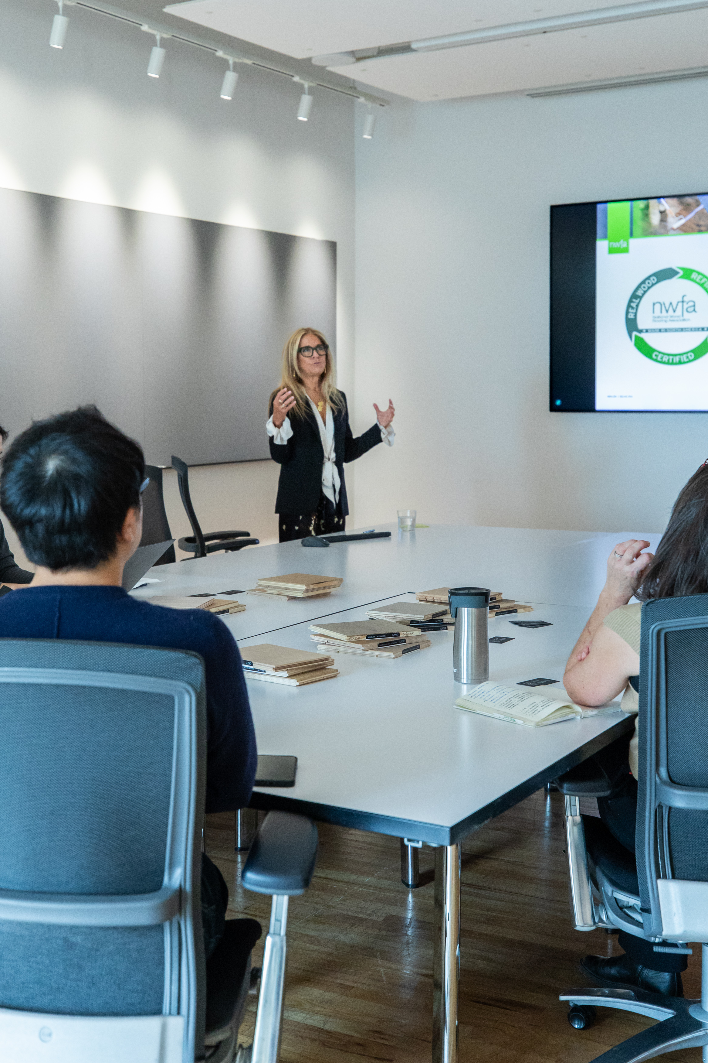 Presentation slides on design trends at Studios Architecture educational event