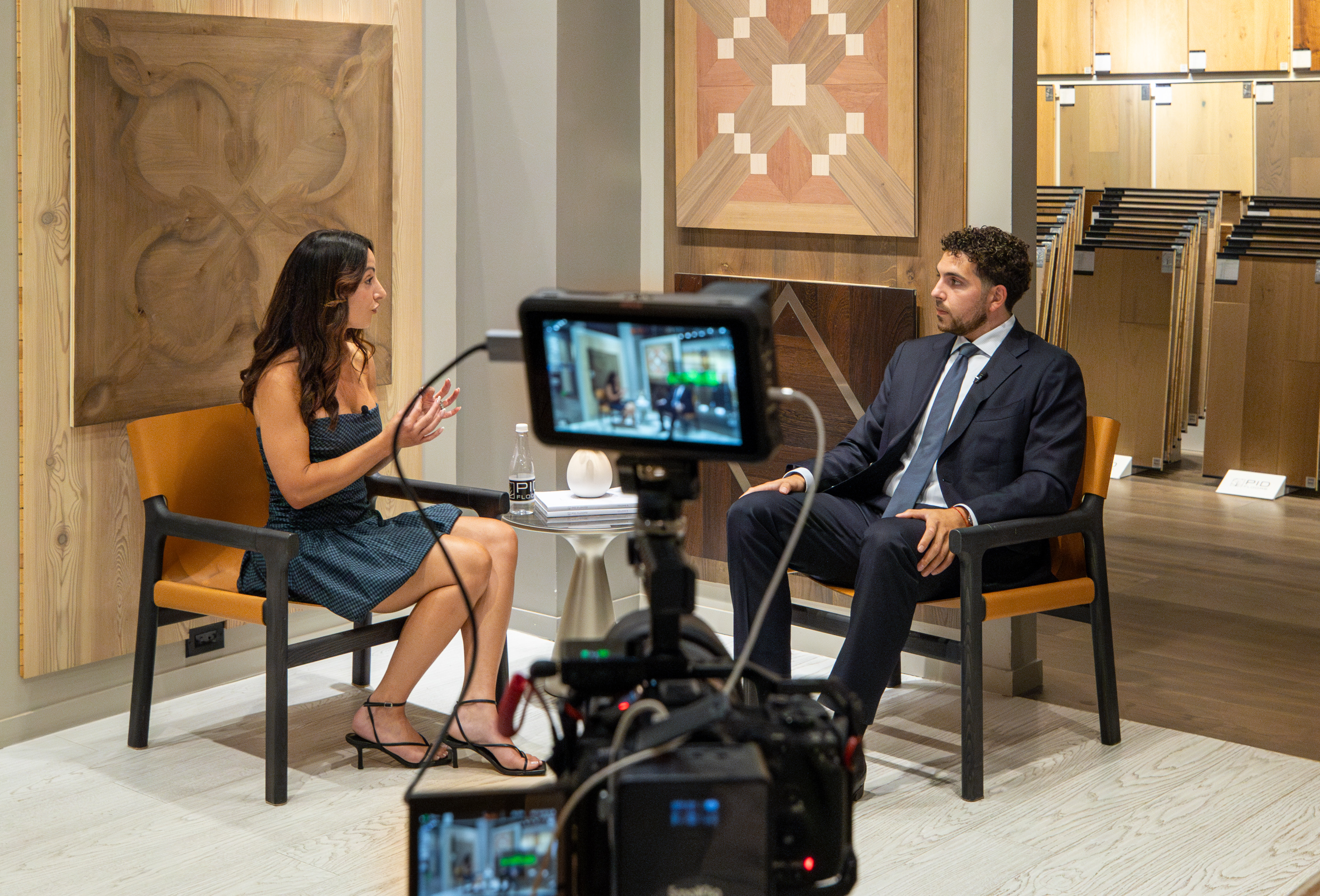 Corvino Design team collaborating with PID Floors on luxury hospitality flooring project featured in BEYOND THE SURFACE design series