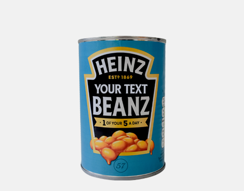 Photograph of Personalised Heinz Beanz product
