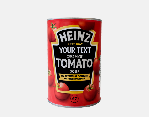 Photograph of Personalised Heinz Cream of Tomato Soup product