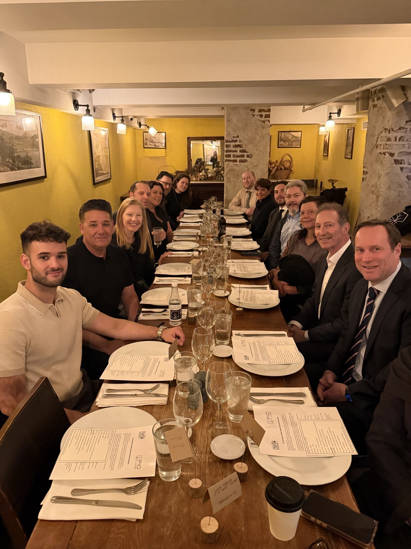 NWFA President meeting PID Floors 40 Under 40 recipients at flagship hardwood showroom New York