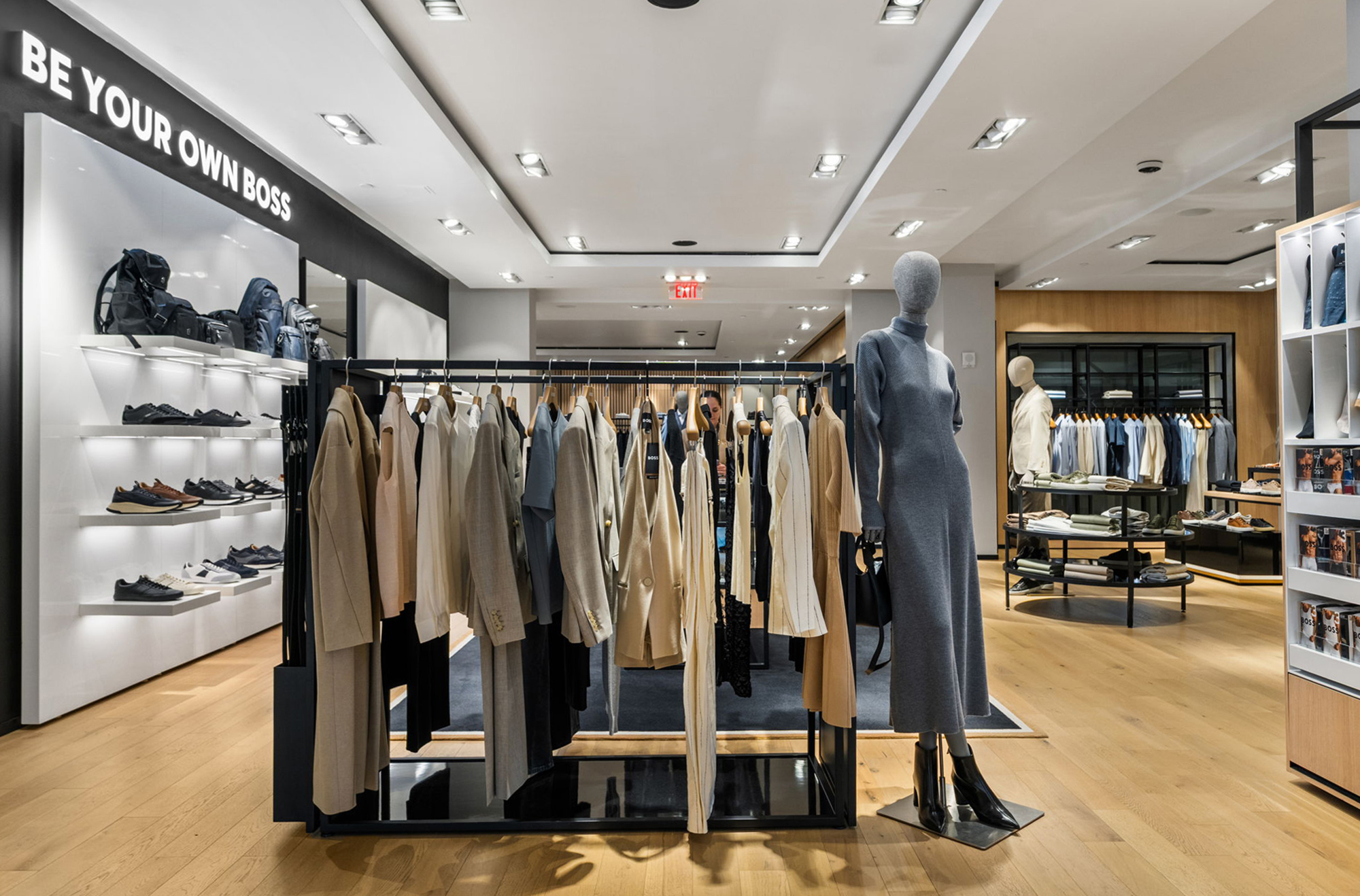 Premium retail flooring solution by PID Floors Hugo Boss Coral Gables fashion storefront