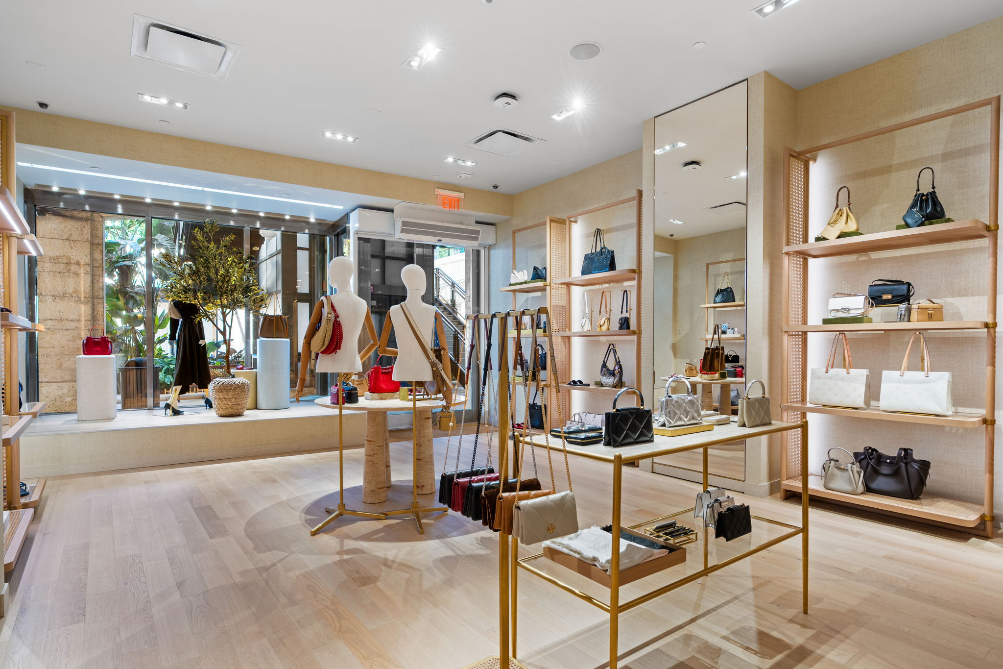 PID Floors bespoke European oak flooring Tory Burch Coral Gables boutique luxury retail interior installation detail