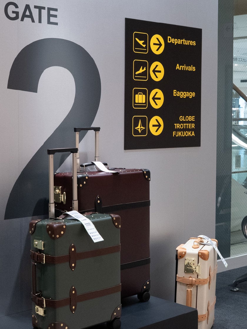 最終値引■非売品　GLOBE-TROTTER BESPOKE CASEレザータグ 福岡岩田屋店 POP-UPストア開催｜ニュース｜グローブ・トロッター 日本公式