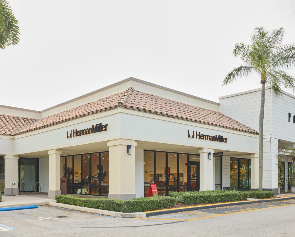 MillerKnoll Fort Lauderdale design collaboration featuring PID Floors artisan hardwood flooring in high-traffic commercial application