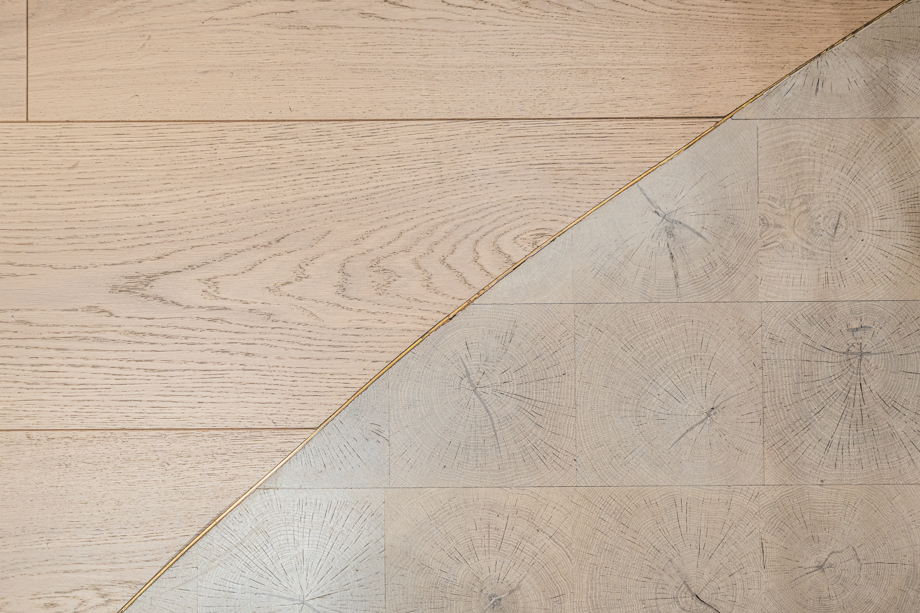 Close-up PID Floors premium commercial flooring throughout lululemon SoHo NYC multi-level retail location