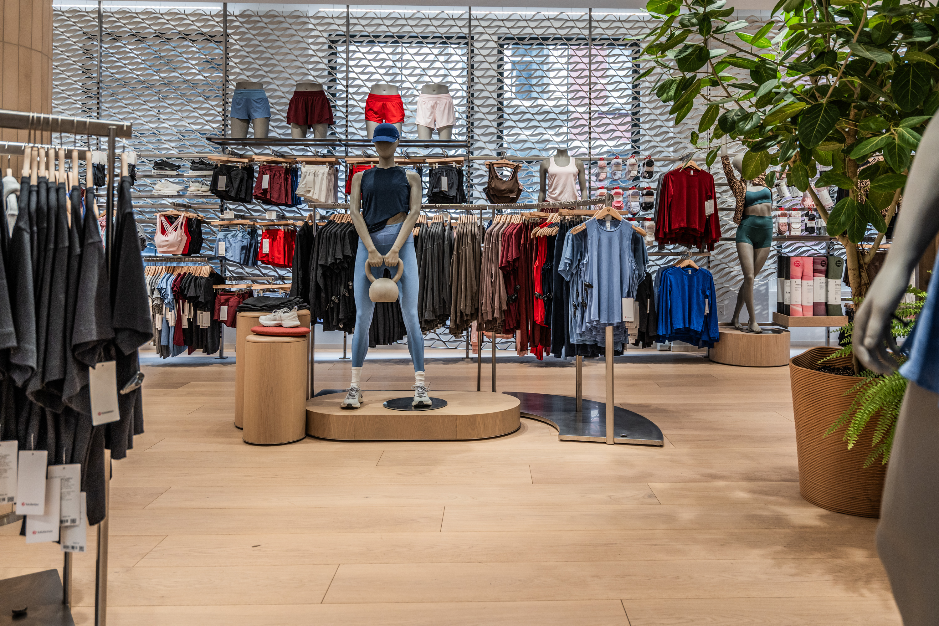 Custom hardwood flooring craftsmanship by PID Floors displayed at lululemon SoHo New York location
