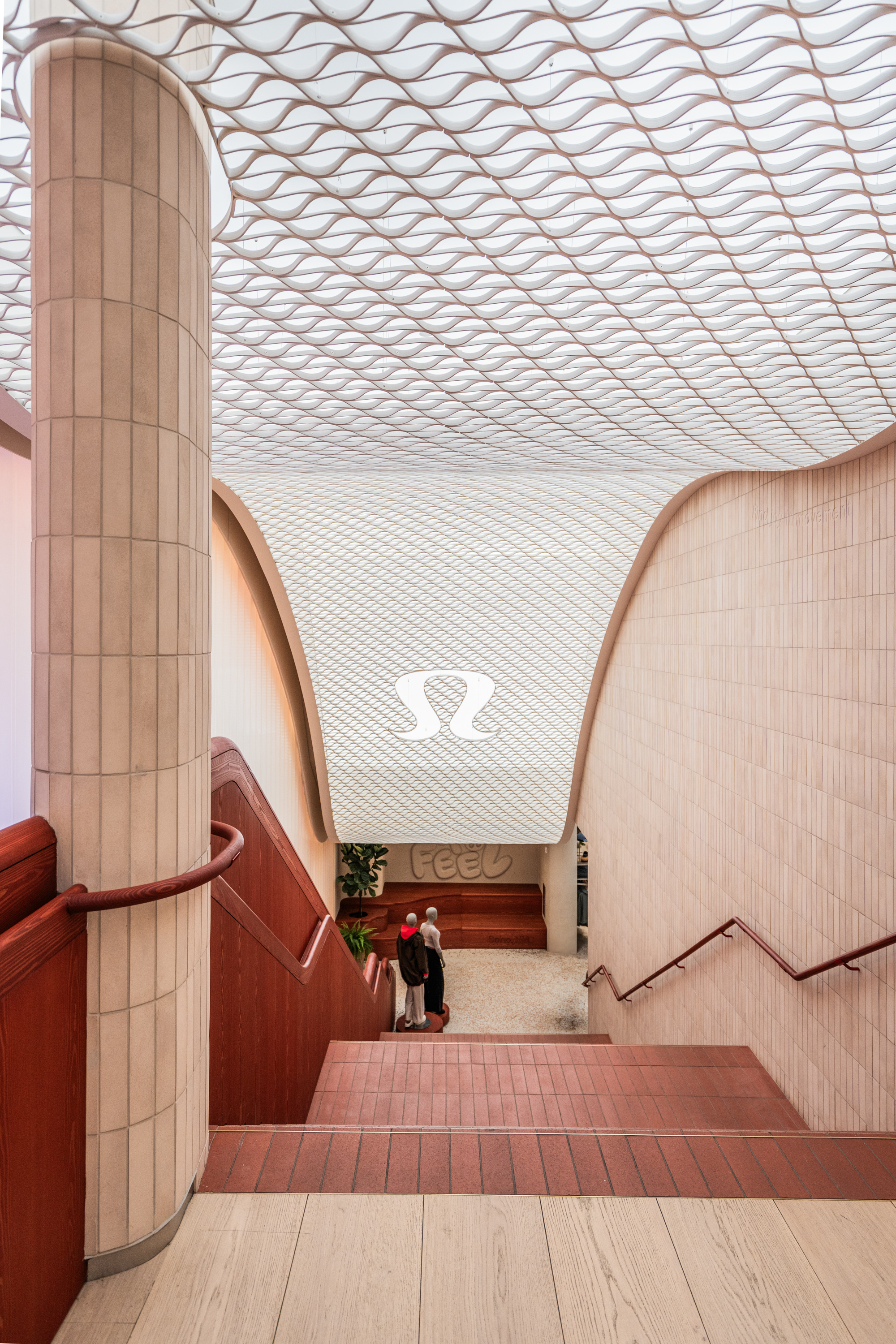 Wide-plank hardwood floor detail at lululemon SoHo NYC installed by PID Floors specialists