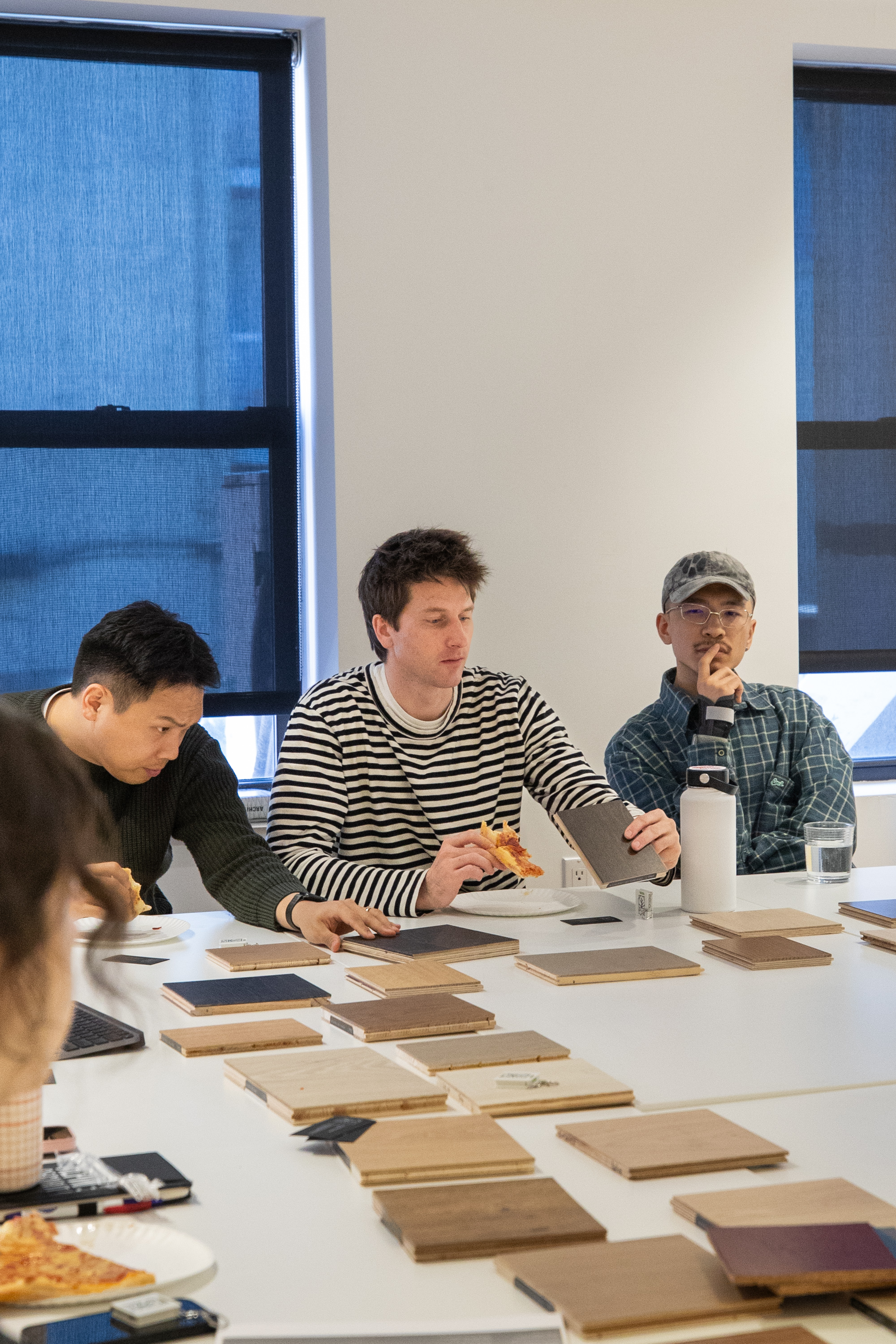Architects engaging in flooring materials discussion