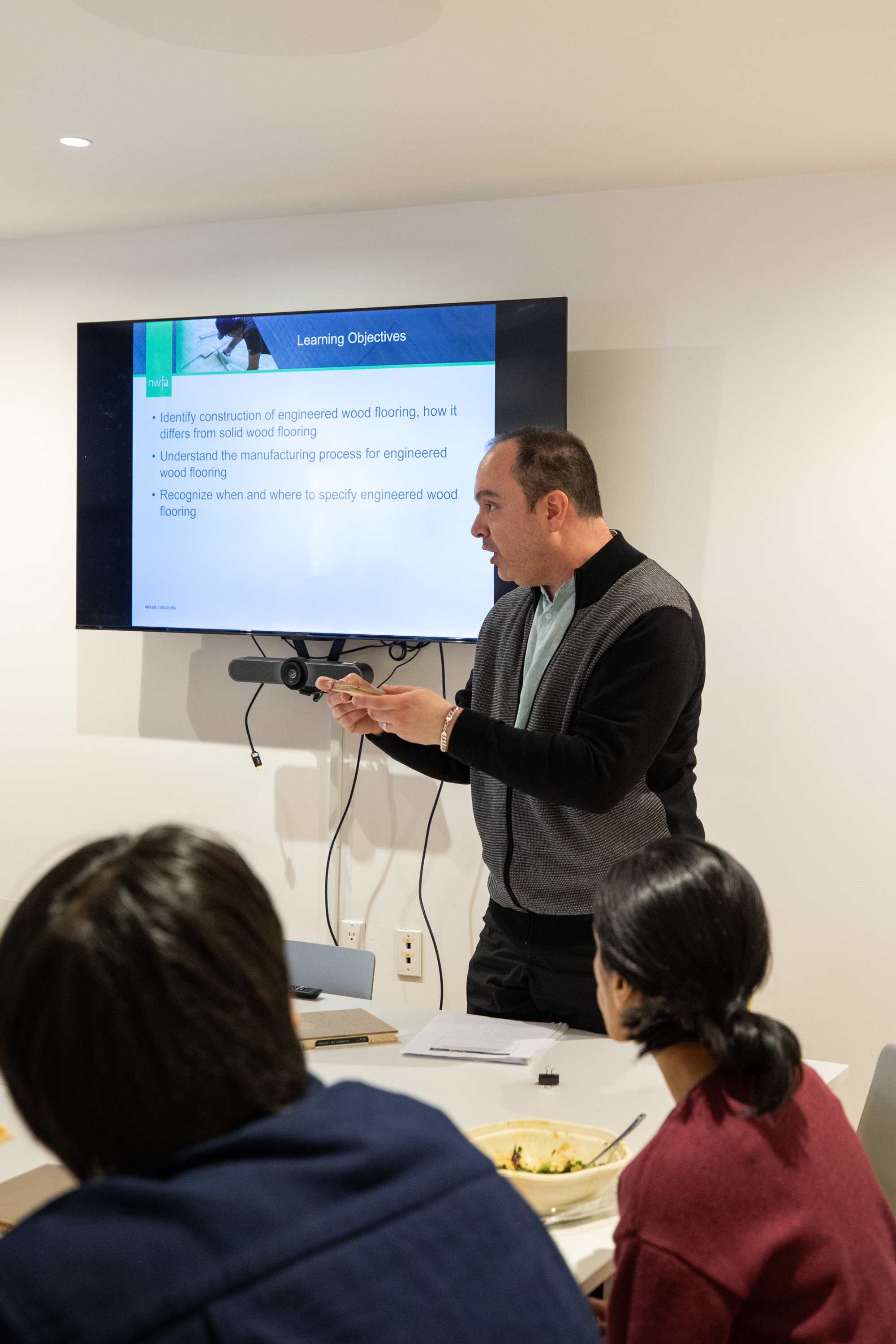 Close-up presentation on modern design strategies