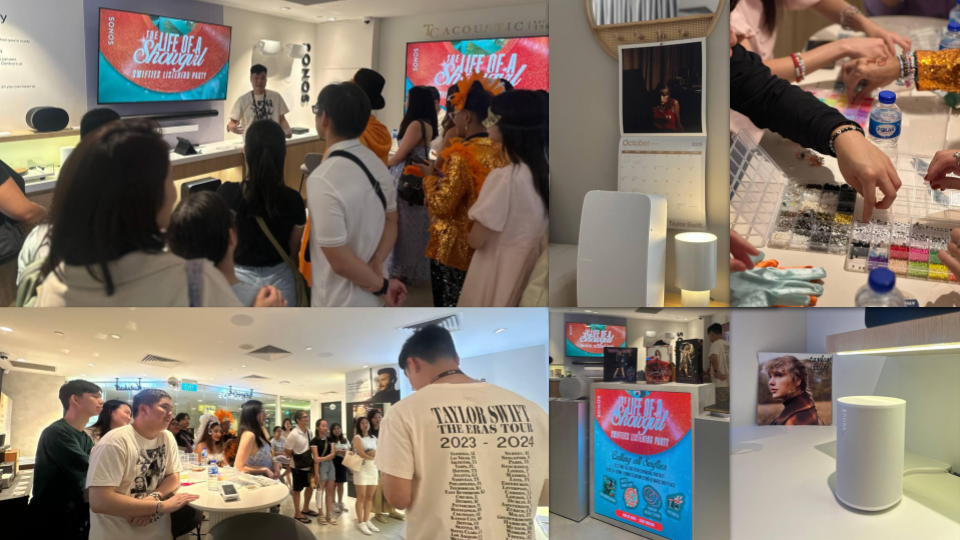 Taylor Swift Album Listening Event @ Sonos Flagship Store, Wheelock Place