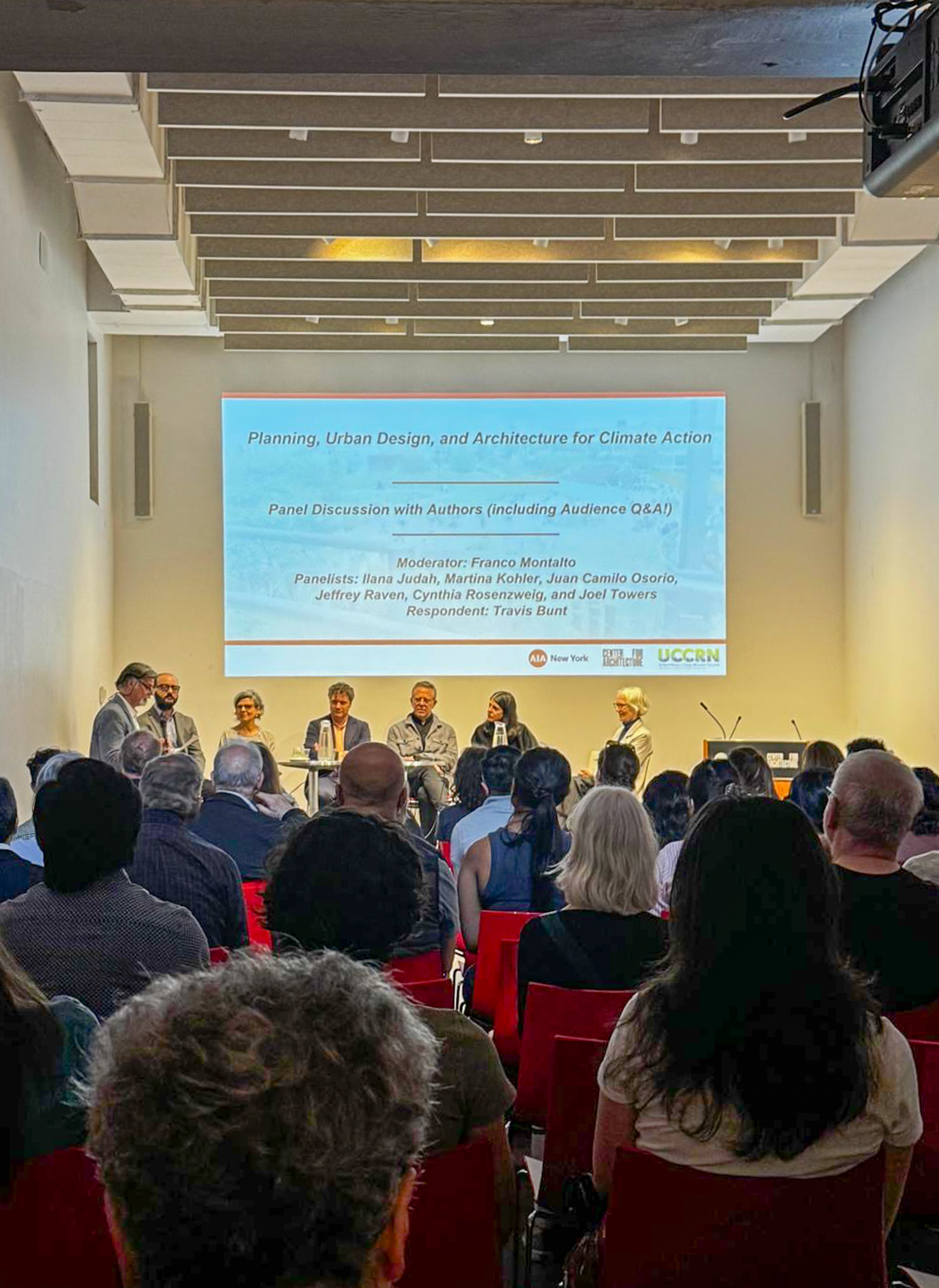 Urban design professionals at launch event