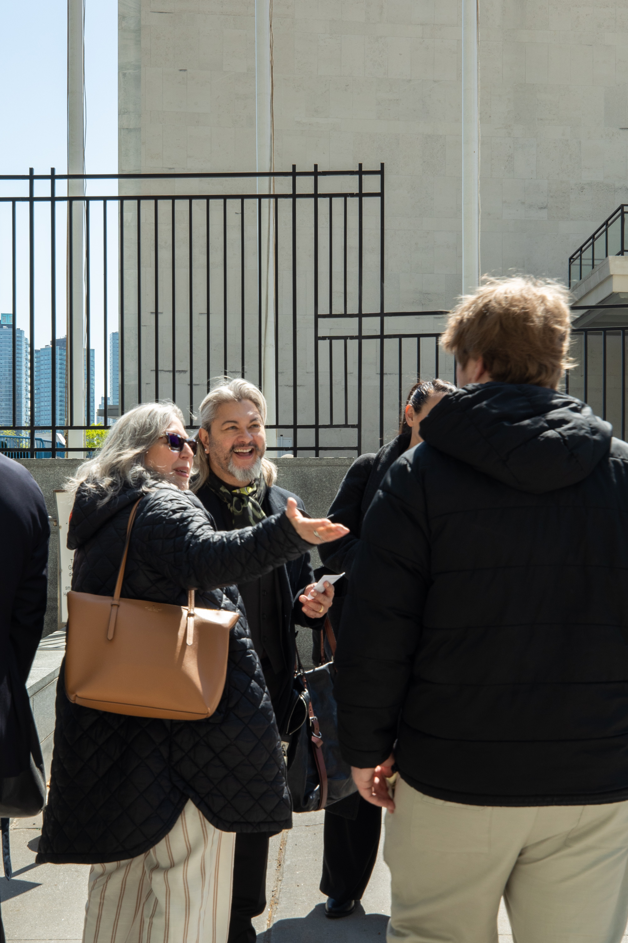 Guests arriving at UN design event