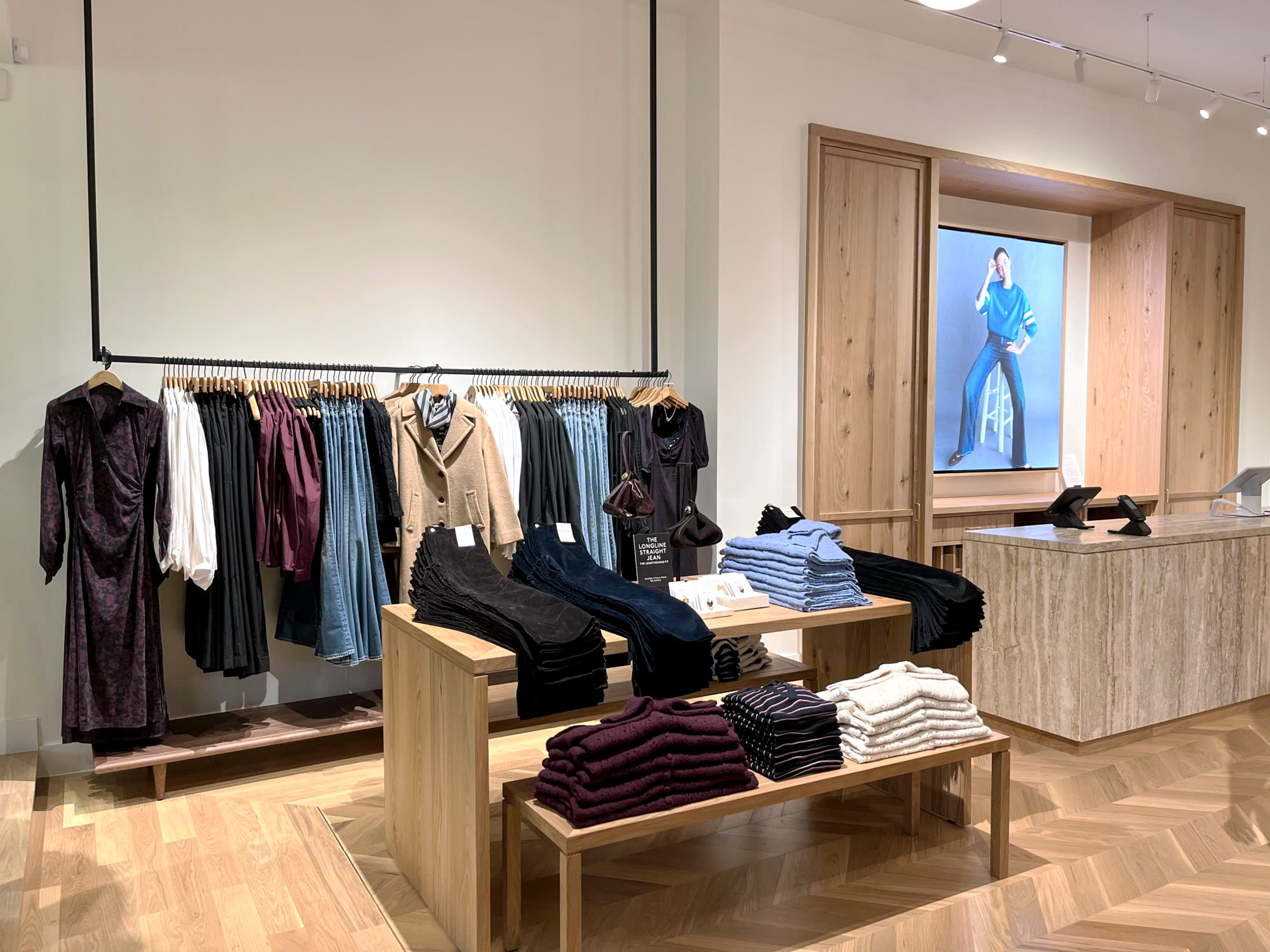 High-end retail flooring installation completed by PID Floors for Madewell