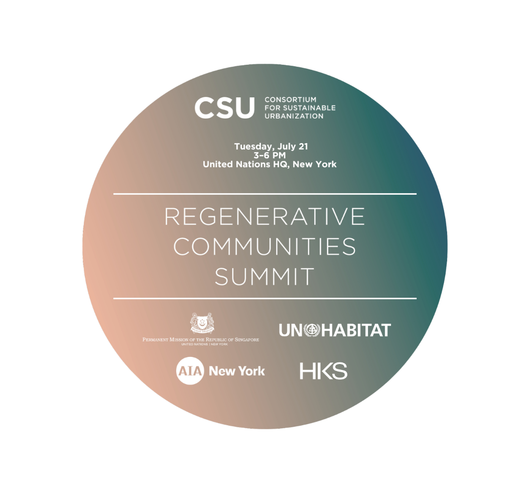 Industry leaders and design professionals networking during the Regenerative Communities Summit in NYC