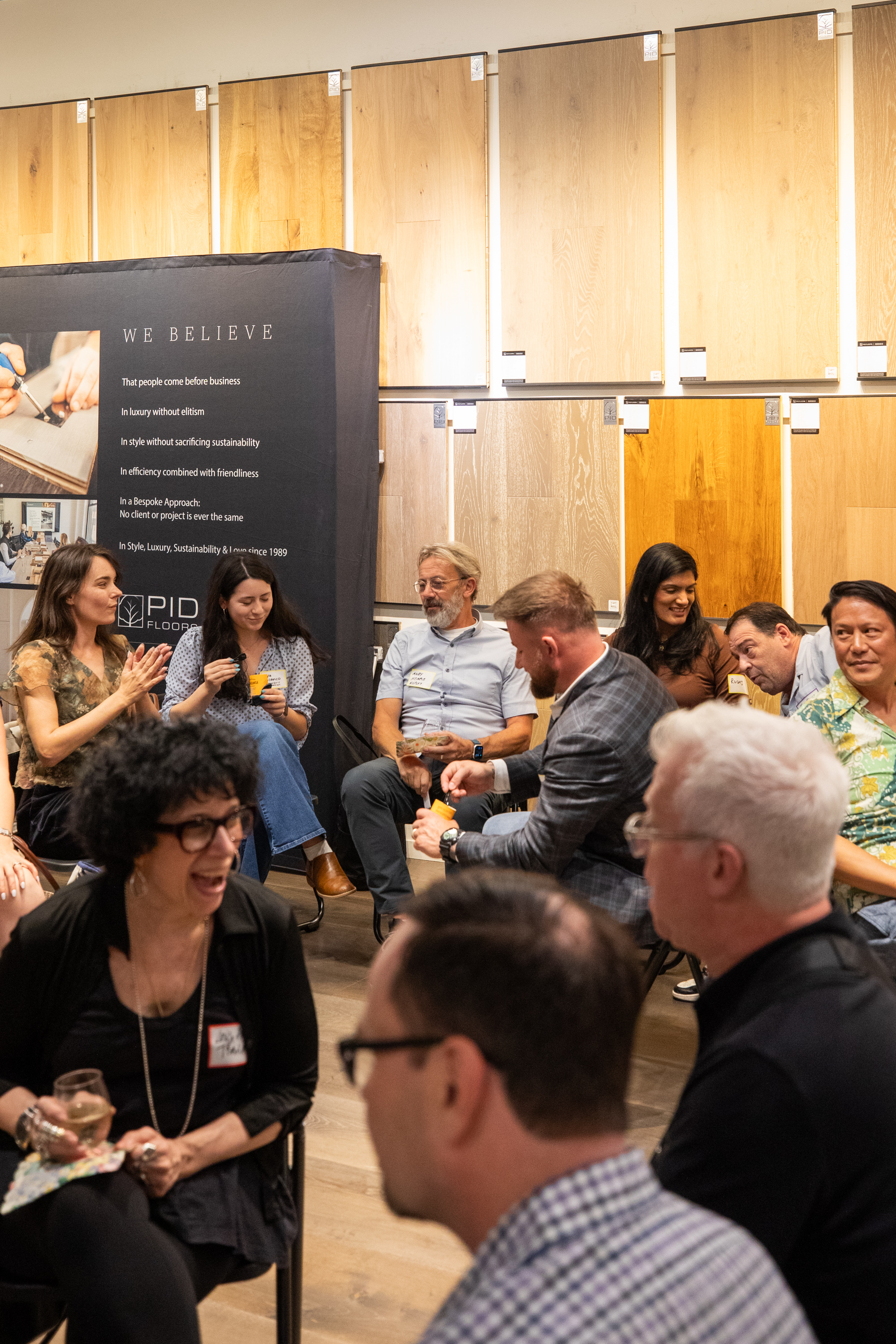 Design industry networking event in New York City's Flatiron District