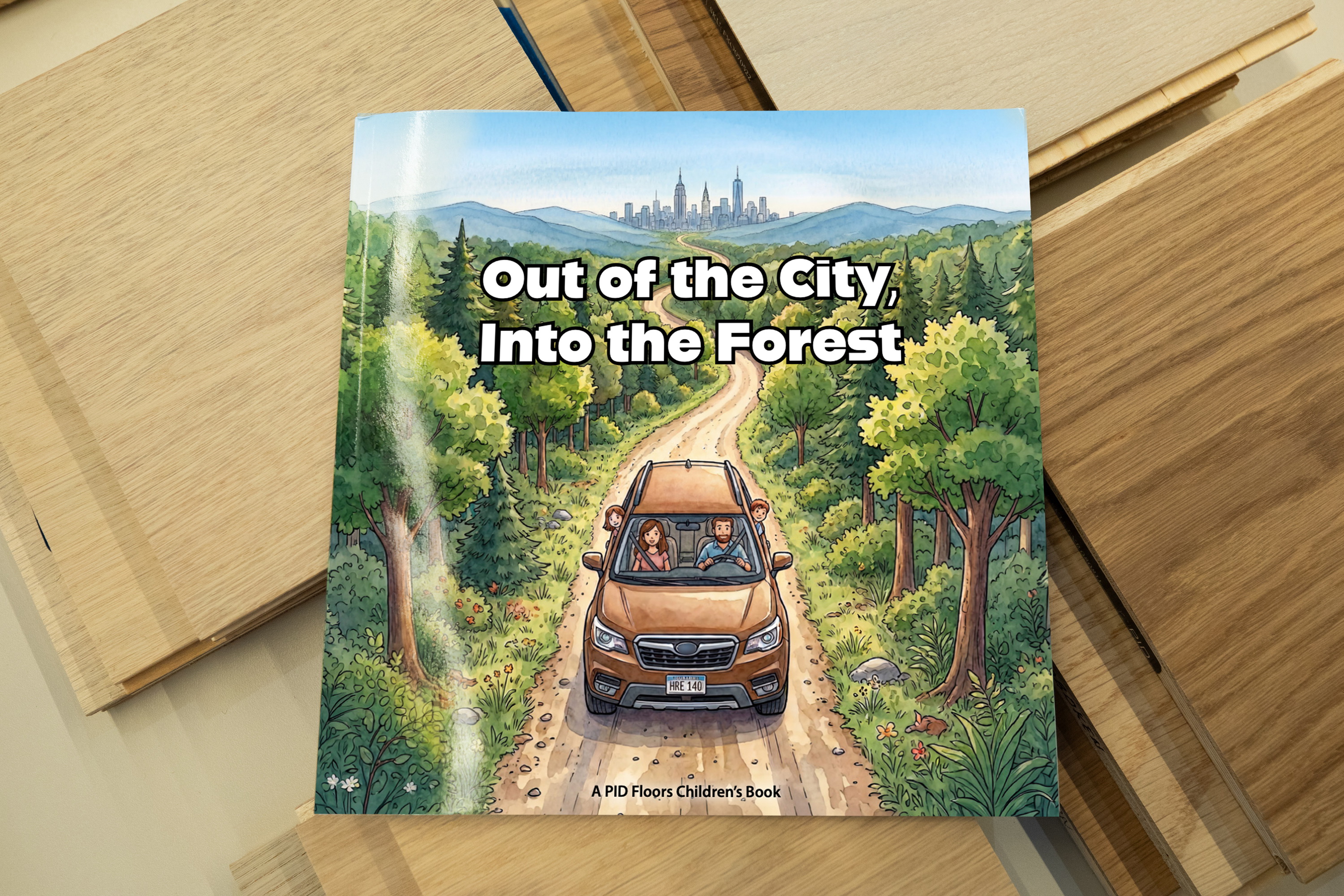 PID Floors children's book promoting sustainability, forests, and environmental awareness