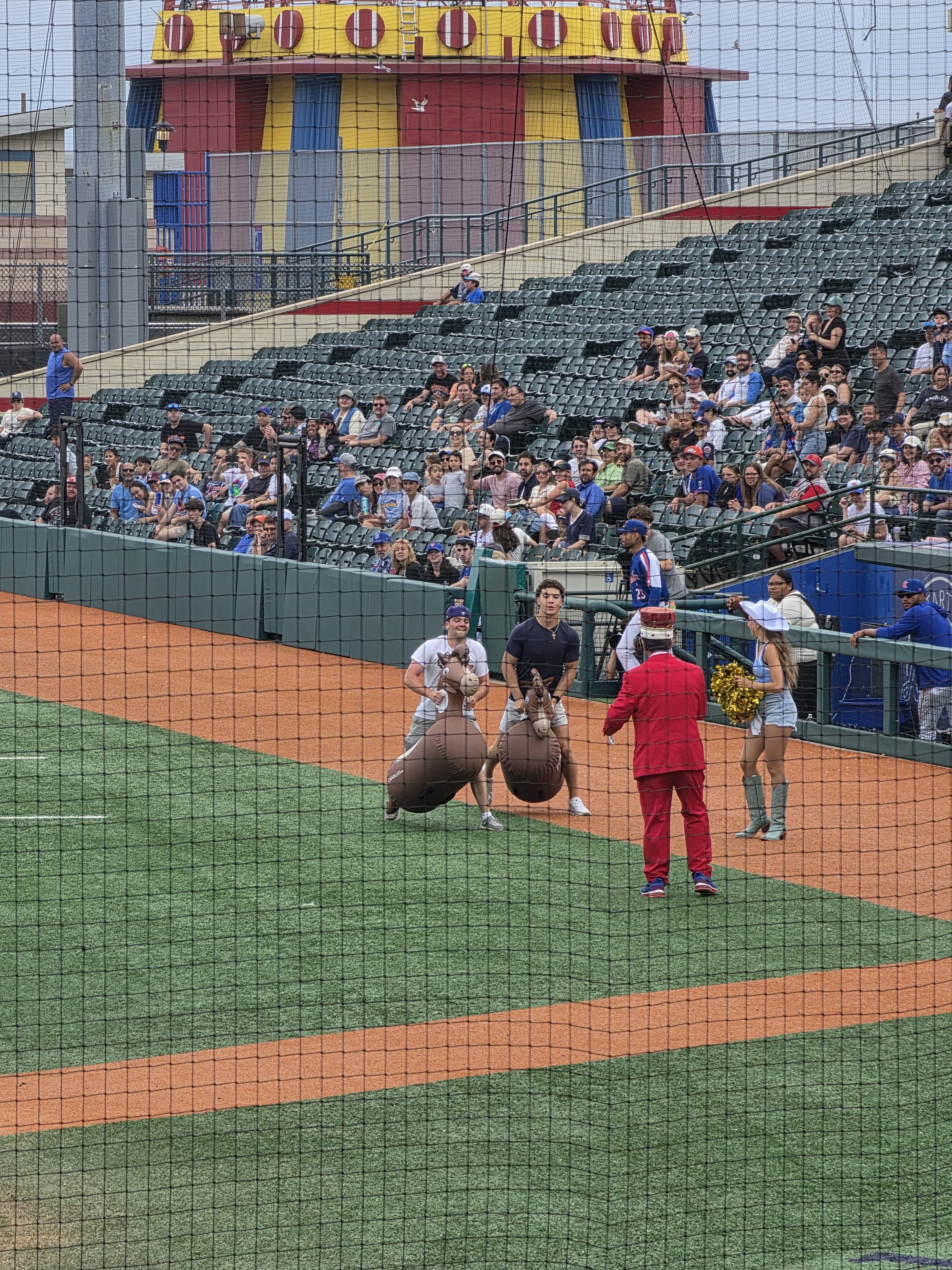 Group photo of PID Floors team and AIA New York participants at the Brooklyn Cyclones Charity Game