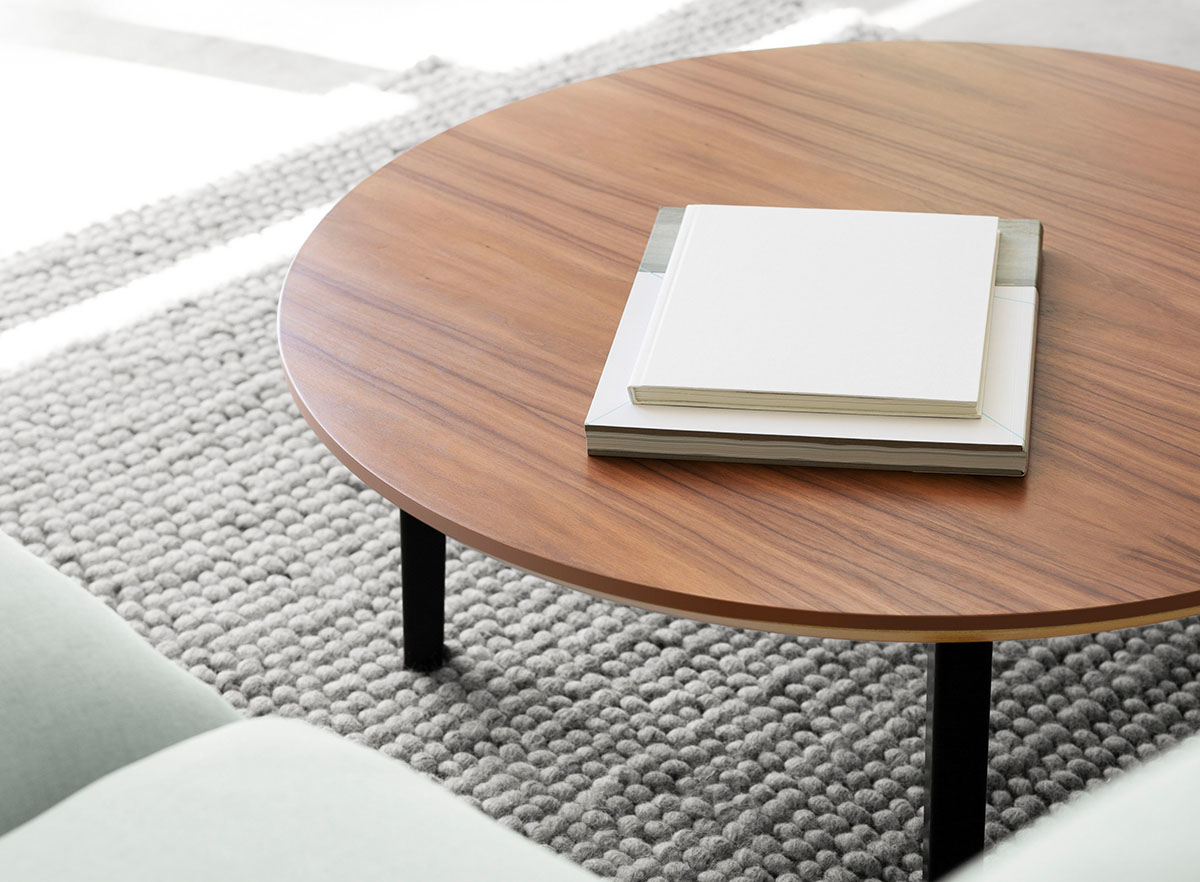 The Floyd Coffee Table  Modern Wood Table with Steel Legs