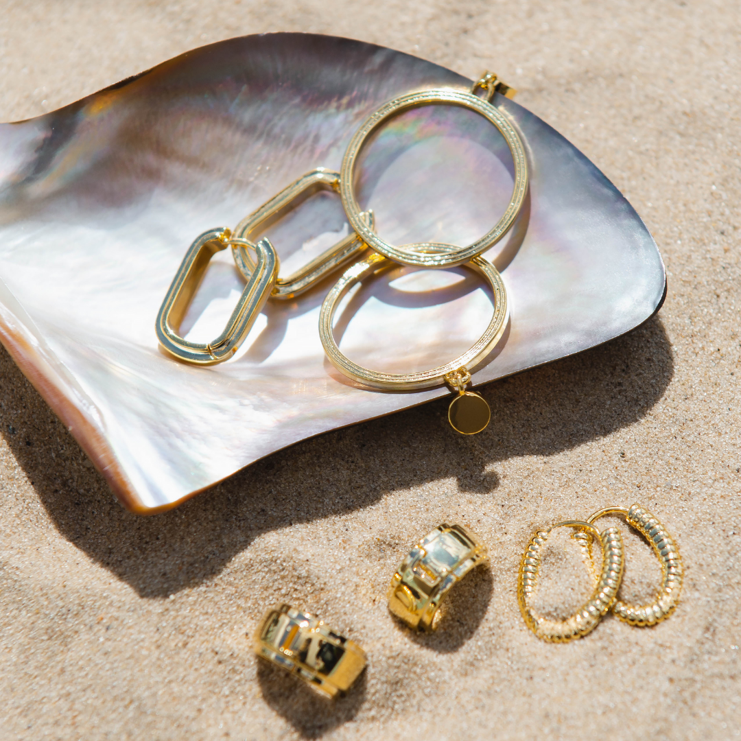 Gold Statement earrings