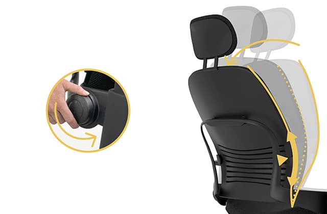 Steelcase Leap office chair flexible back