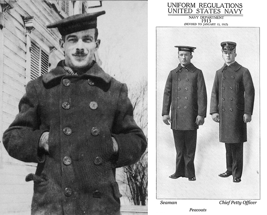 U S Navy Pea Coat 1913 The Real, U S Navy Issue Pea Coat