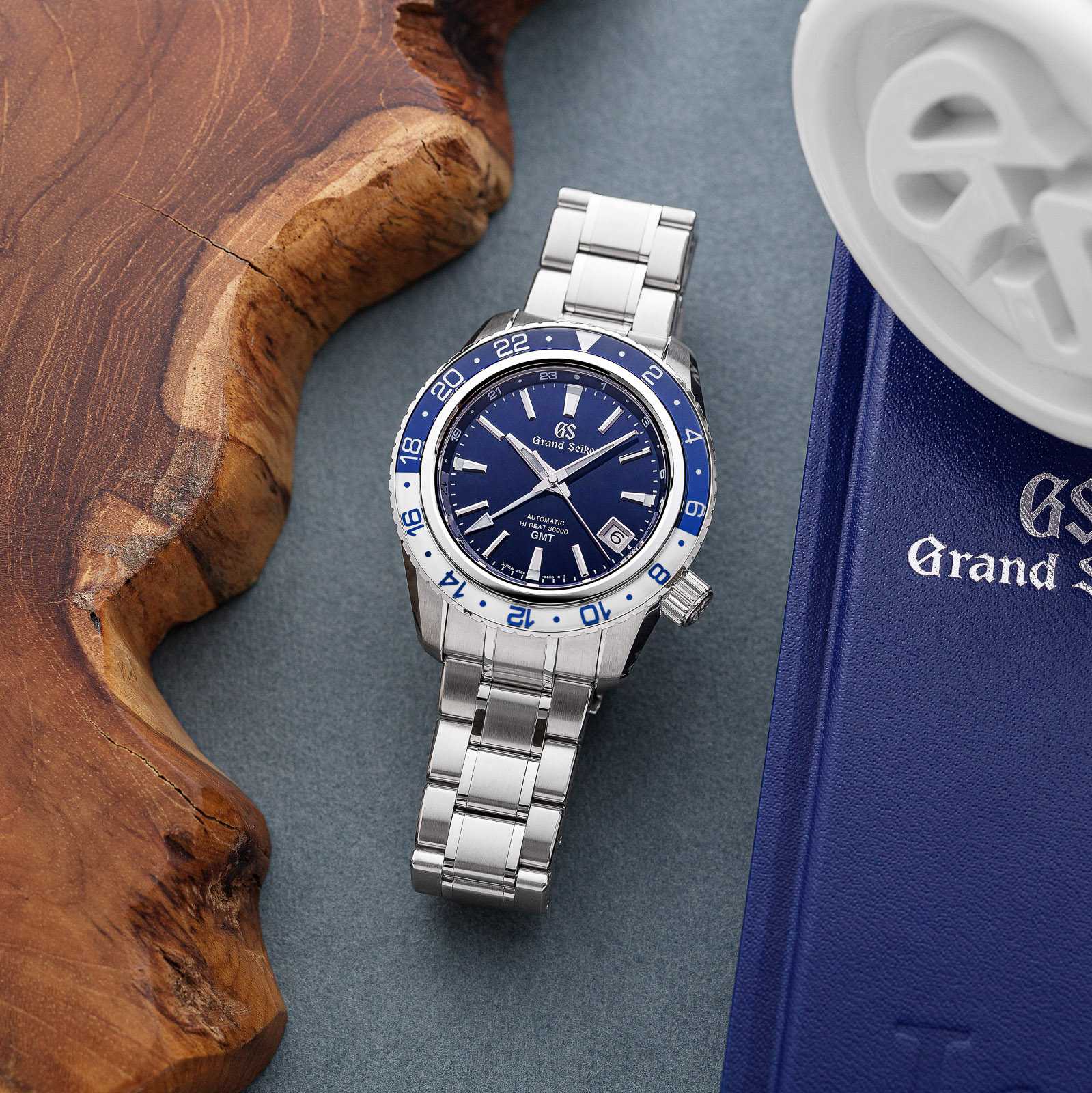 Grand Seiko Hi-Beat 36000 GMT Blue SBGJ237 Sport Watch – Grand Seiko  Official Boutique