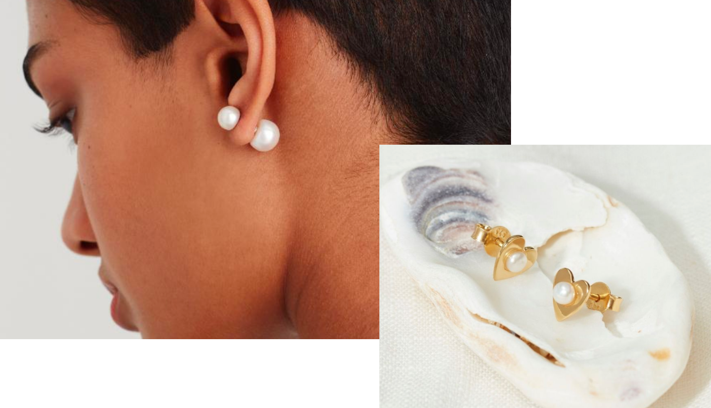 Drop down 2025 pearl earrings