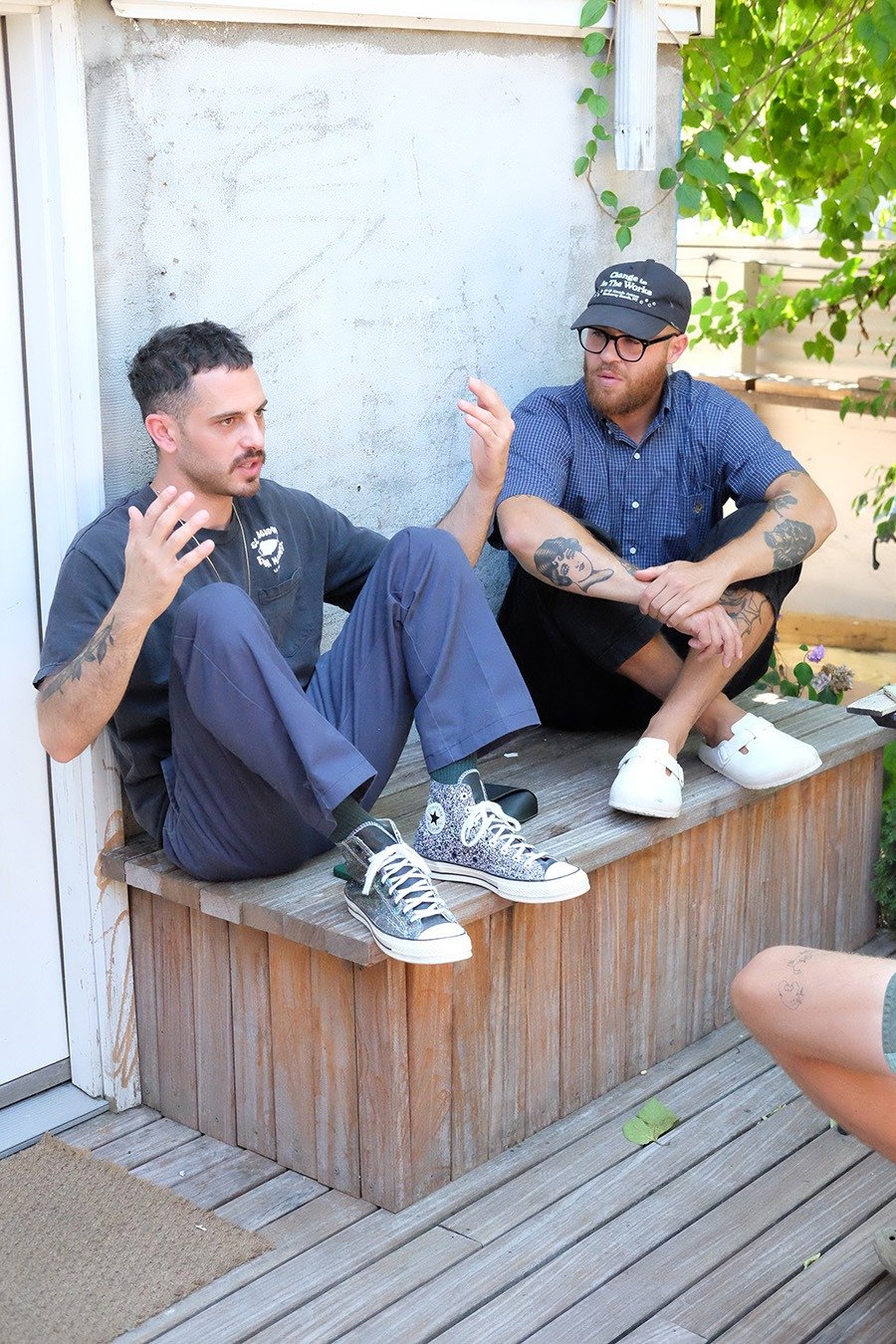 Joe Falcone (left) and Jackson Graham (right) discuss The Almeda Club.