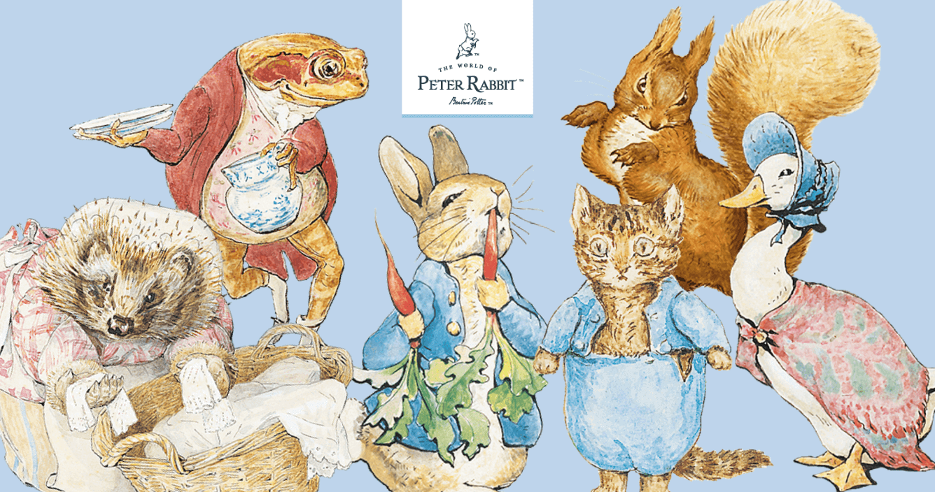 a collection of beloved peter rabbit characters