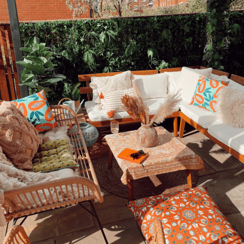 Boho outdoor couch deals